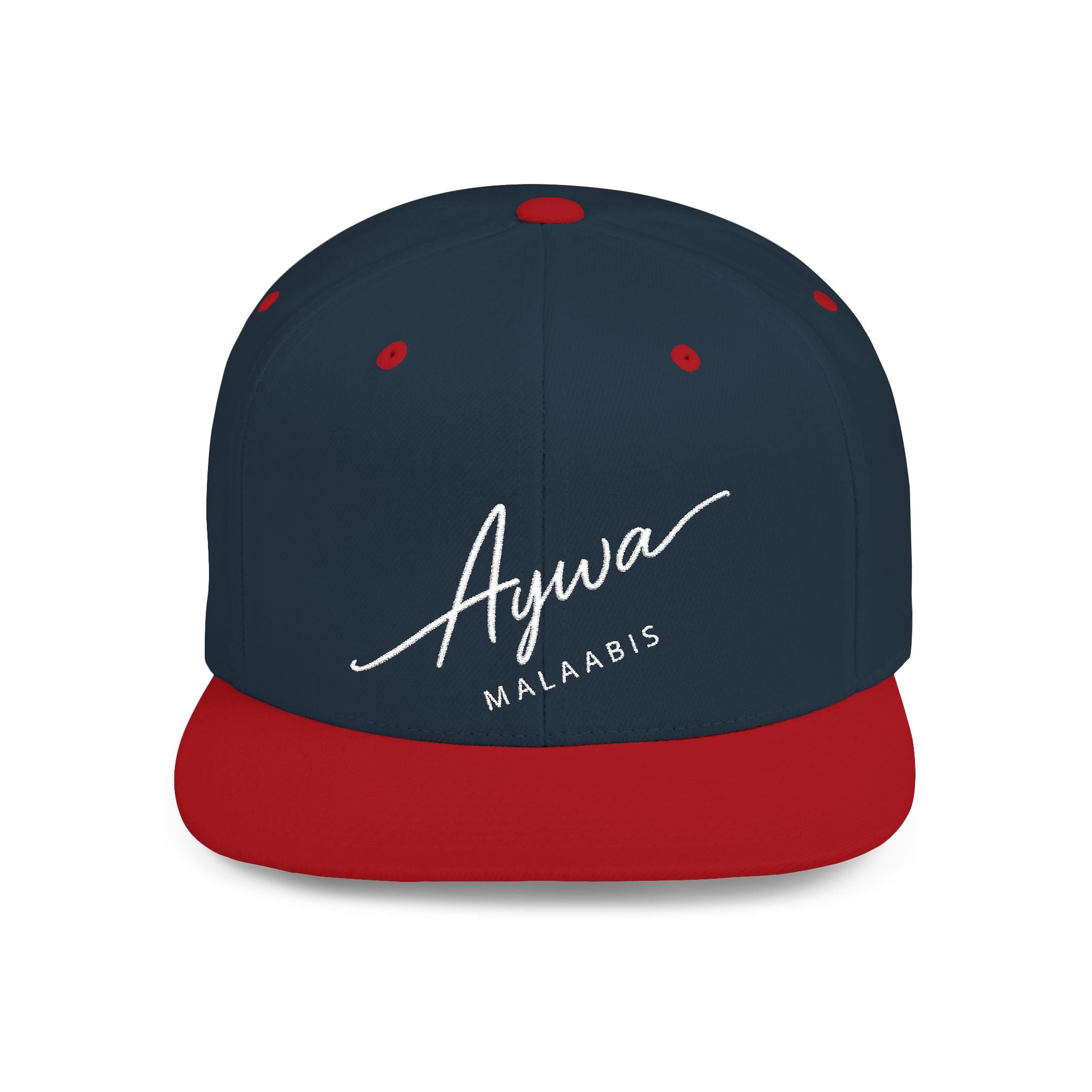 Aywa Snapback Hat — Flat Bill Cap