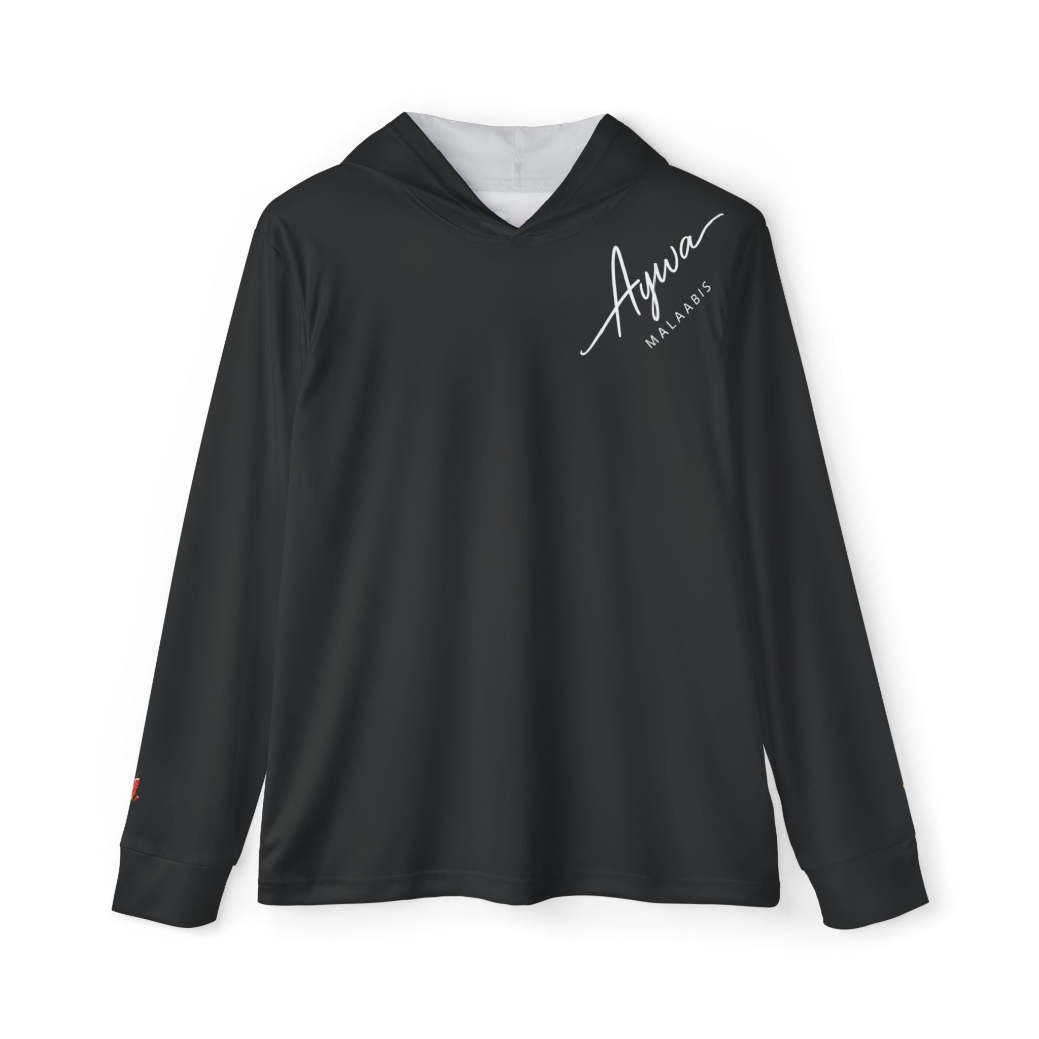 Aywa Malaabis - Aywa's Aqua Waves Sports Hoodie - Regular White Font