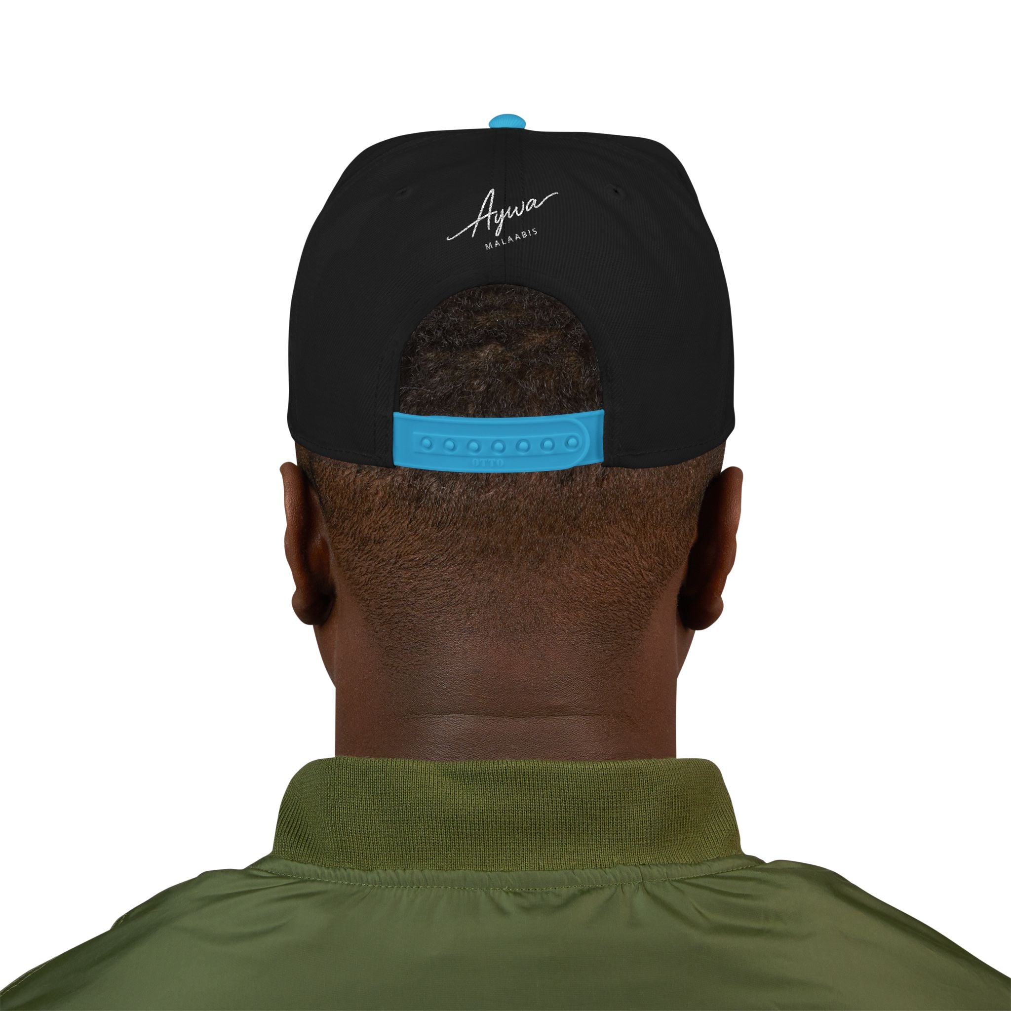 Aywa Malaabis Snapback Hat — Embroidered 'Aywa' Streetwear Cap