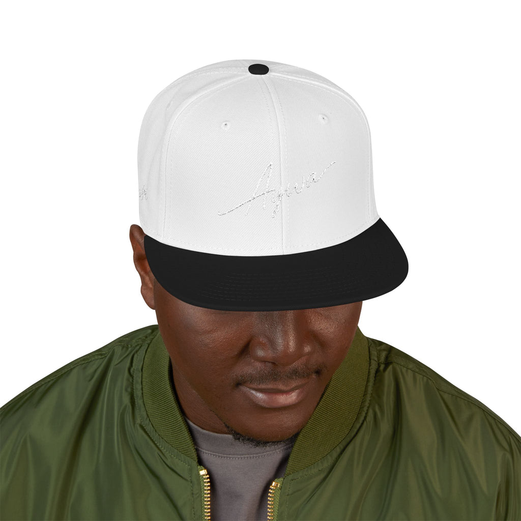 Aywa Malaabis Snapback Hat — Embroidered 'Aywa' Streetwear Cap