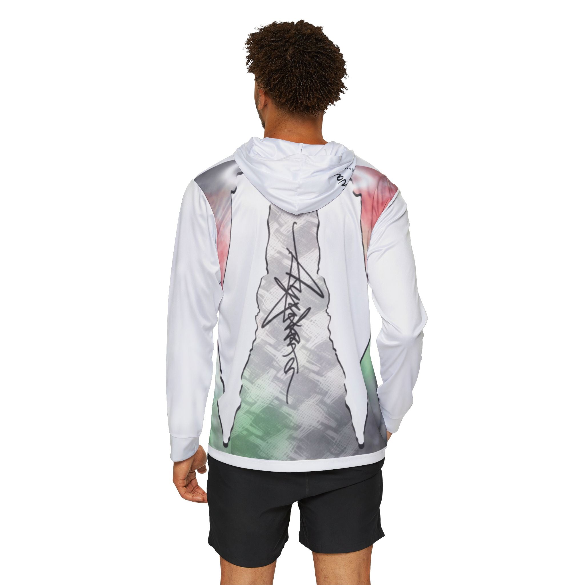 Aywa Malaabis - Aywa's Aqua Waves Sports Hoodie - Regular Black Font