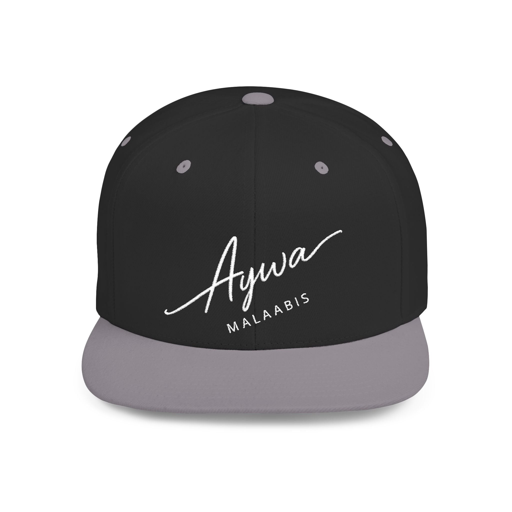 Aywa Snapback Hat — Flat Bill Cap