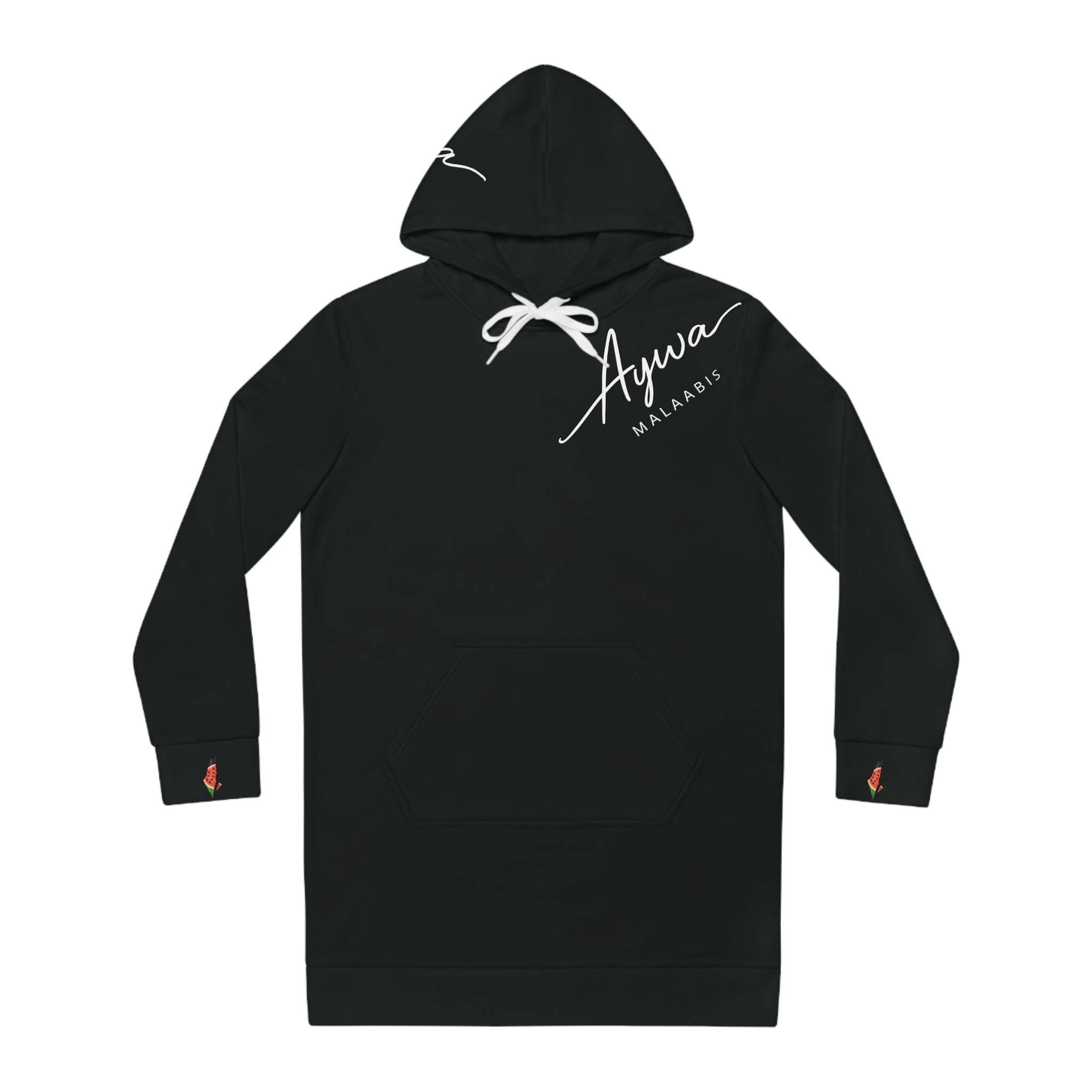 Aywa Malaabis - Aywa's Oversized Hoodie Dress - Regular White Font