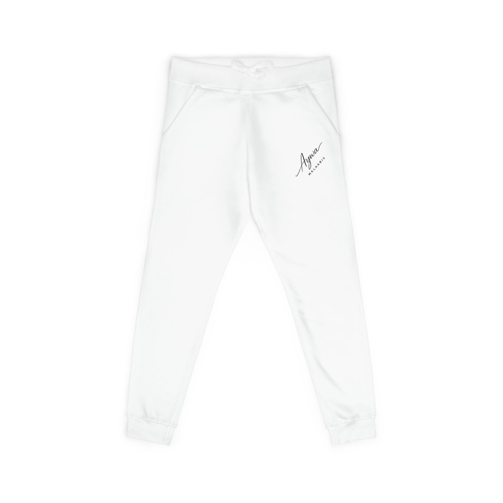 Embroidered Aywa Malaabis Fleece Sweatpants — Cozy Womens/Mens Joggers