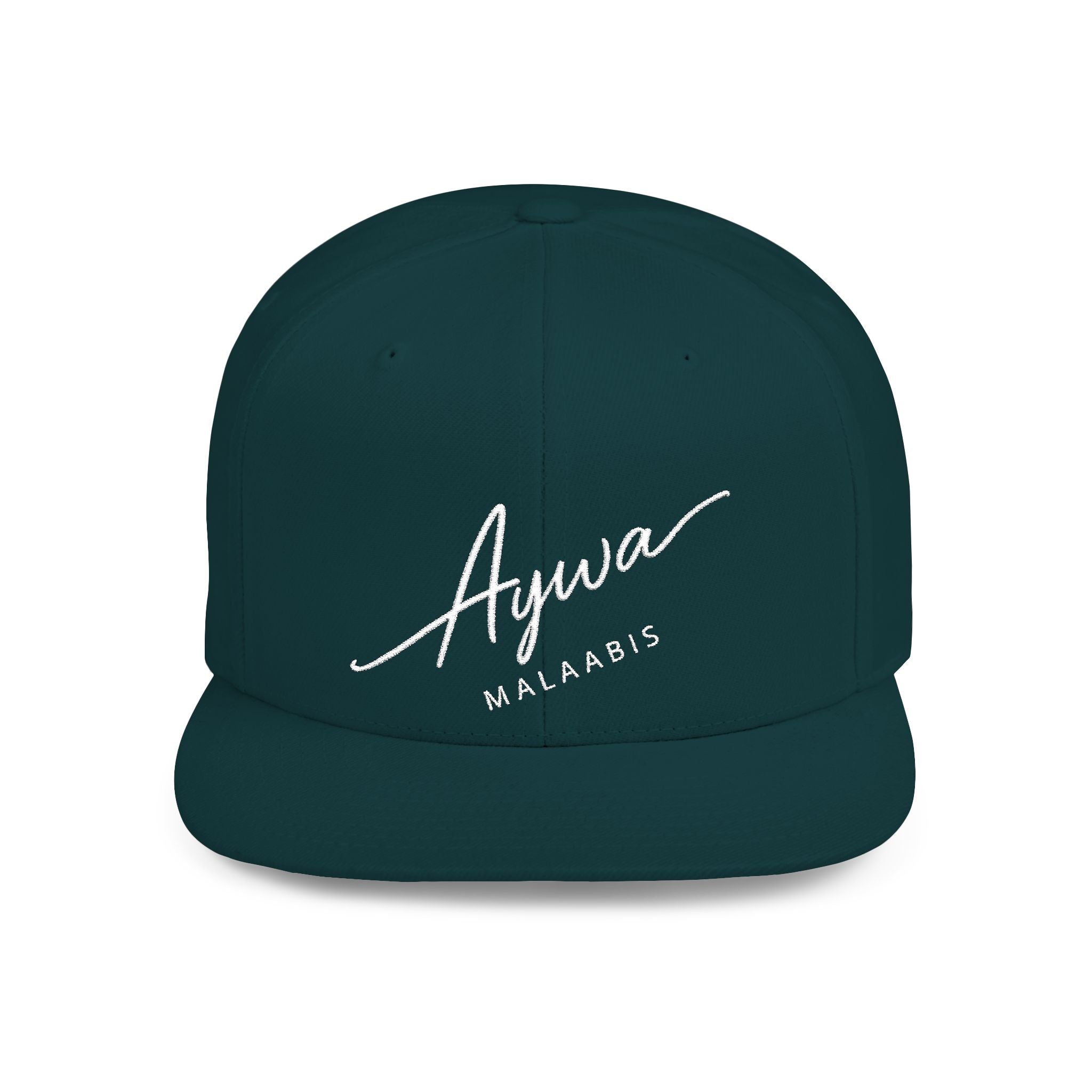 Aywa Snapback Hat — Flat Bill Cap