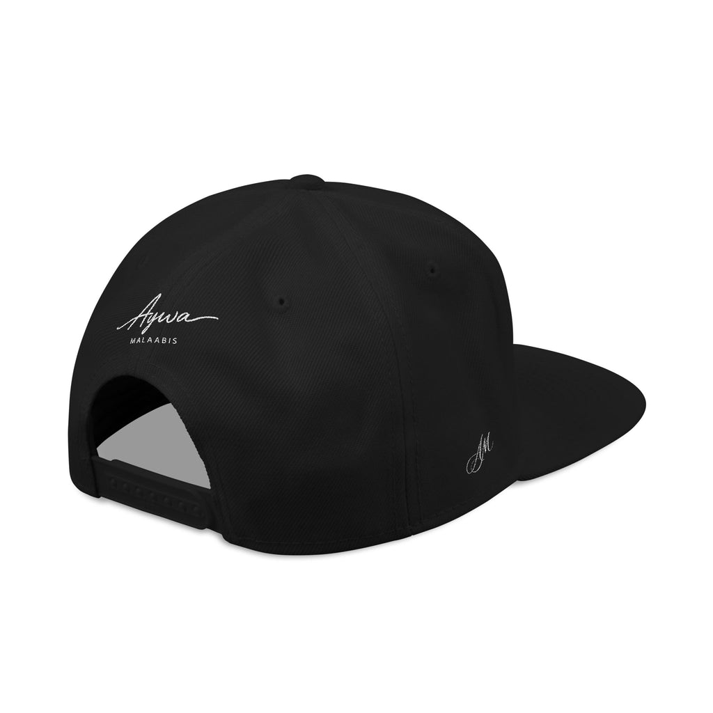 Aywa Malaabis Snapback Hat — Embroidered 'Aywa' Streetwear Cap