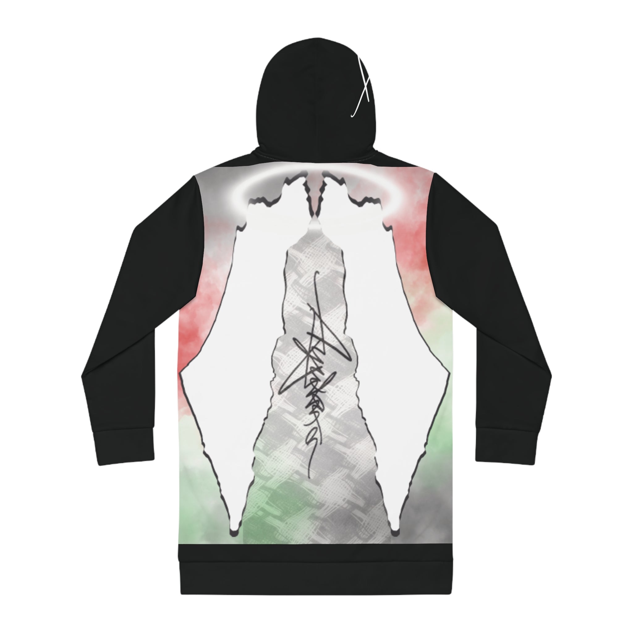 Aywa Malaabis - Aywa's Oversized Hoodie Dress - Large White Font