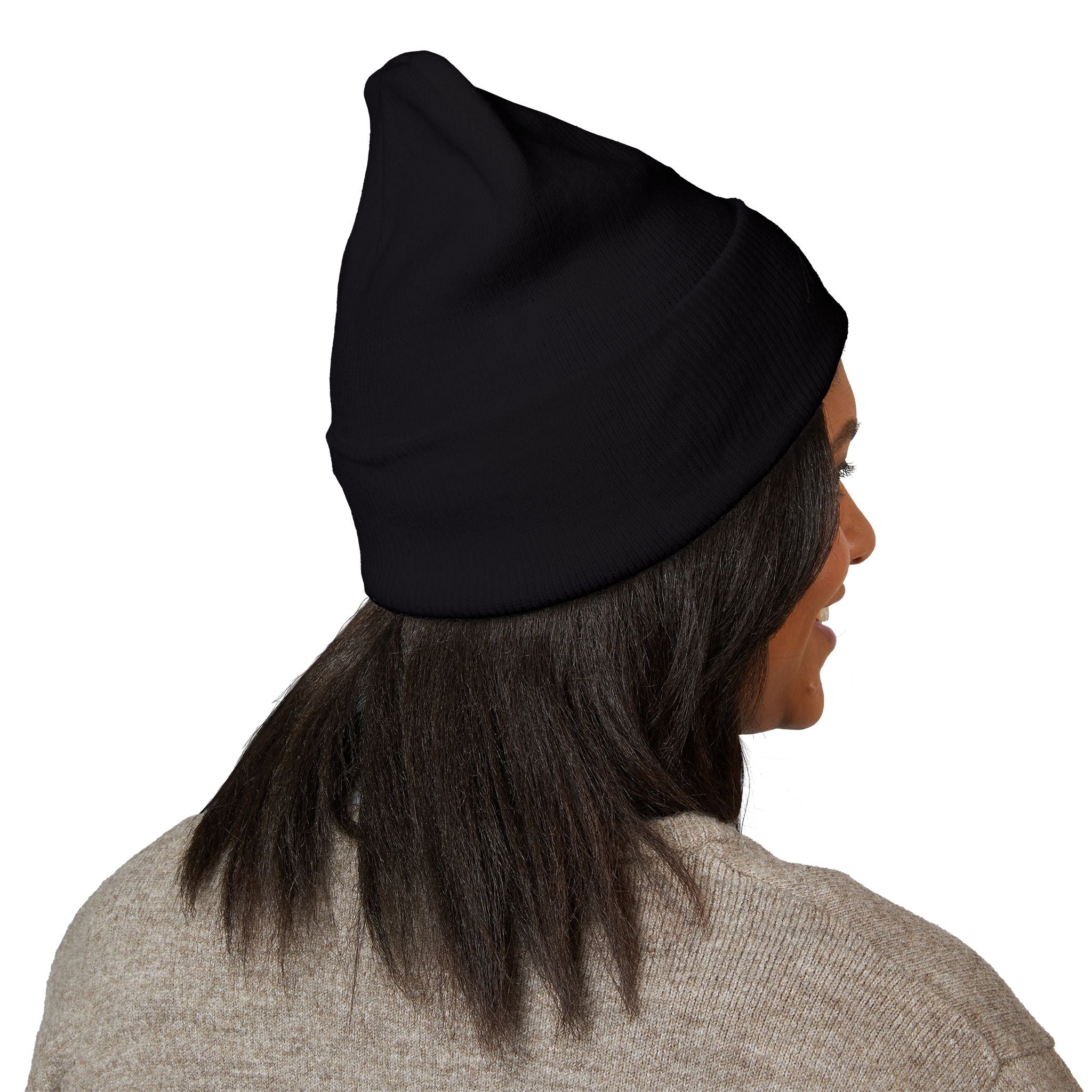 Aywa Malaabis Embroidered Beanie | Classic Cuffed Knit Hat | Minimal Streetwear Winter Cap