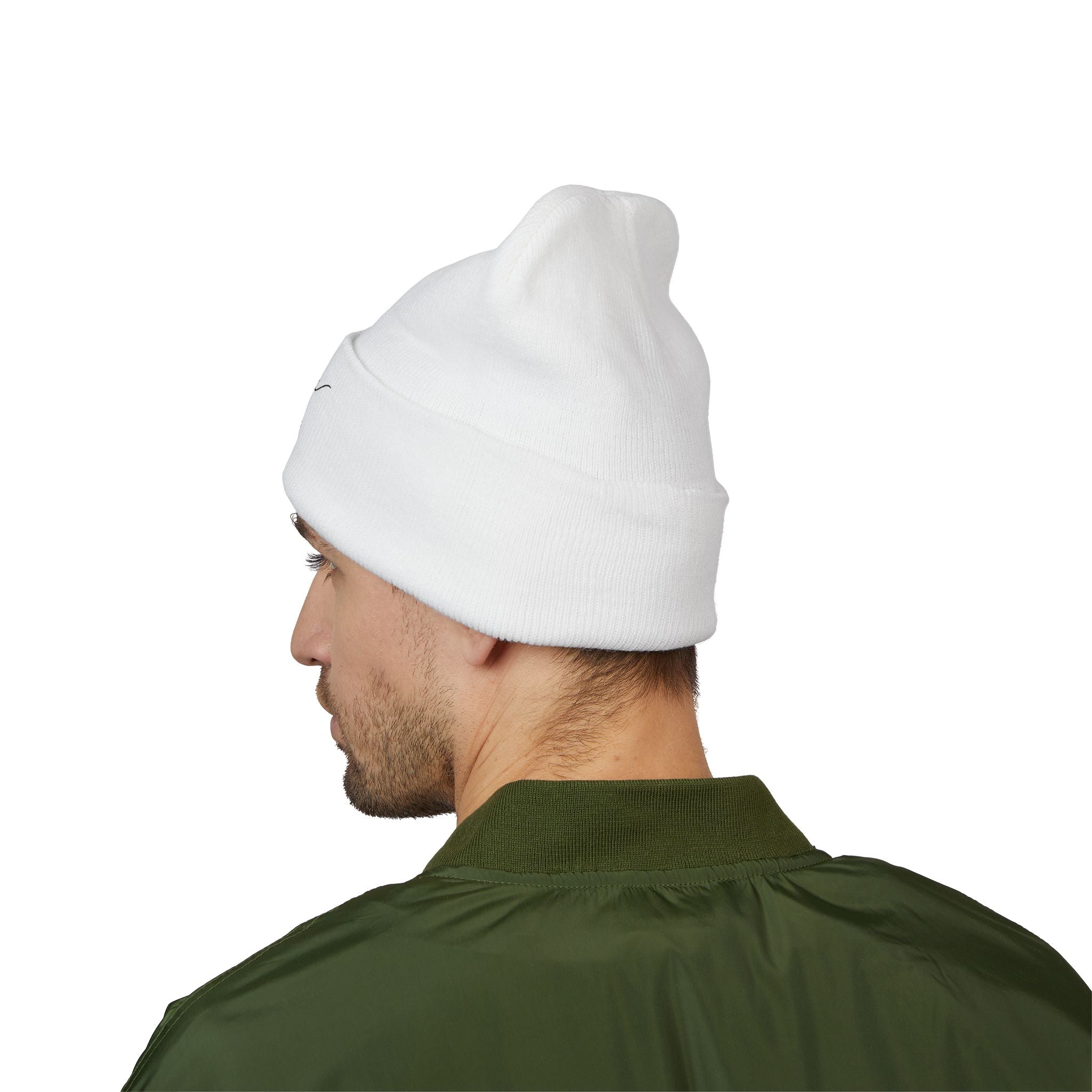 Aywa Malaabis Embroidered Beanie | Classic Cuffed Knit Hat | Minimal Streetwear Winter Cap