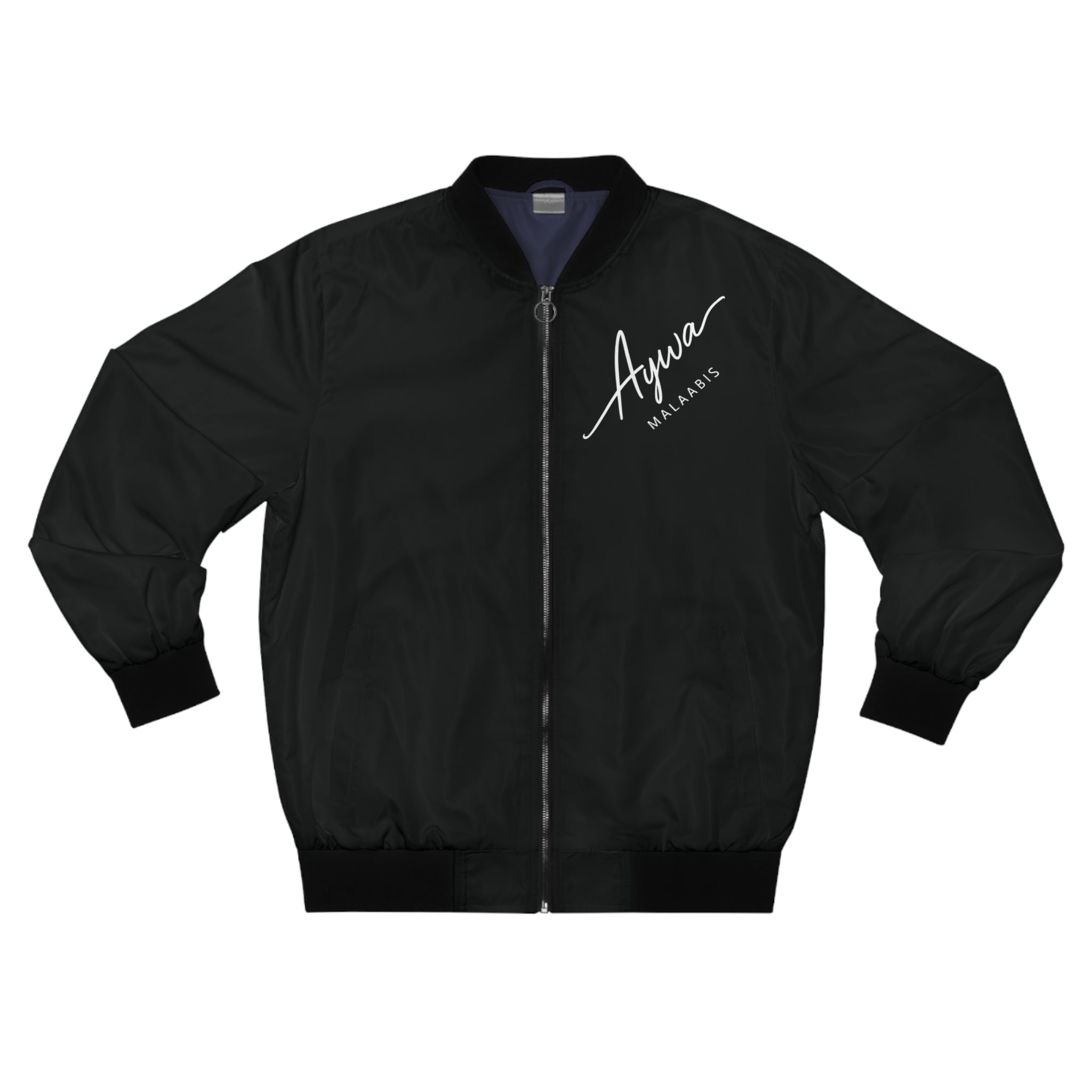Aywa Malaabis - Aywa Signature Bomber Jacket - White Font