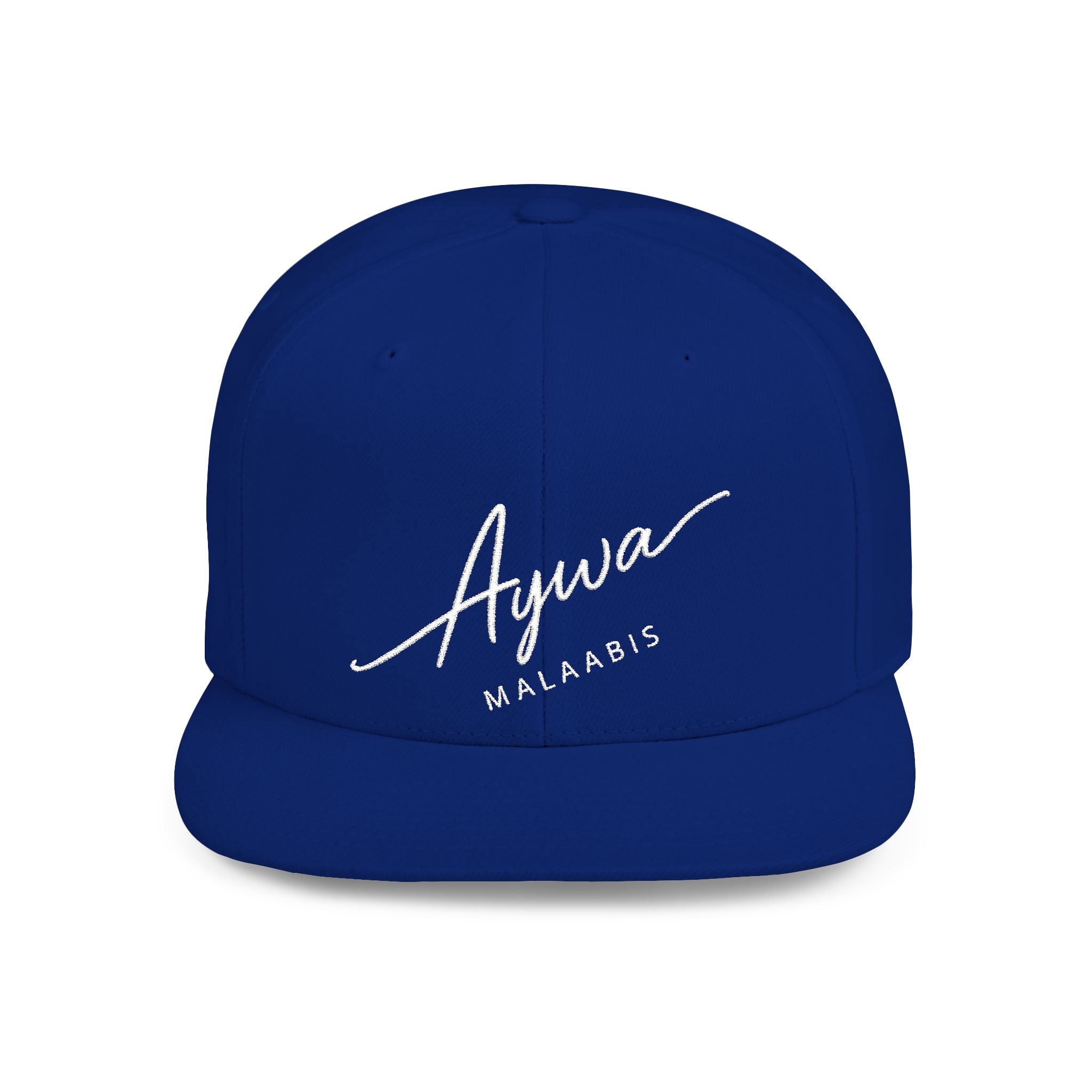 Aywa Snapback Hat — Flat Bill Cap