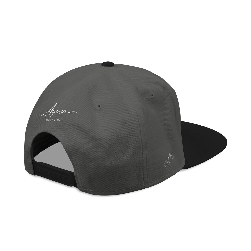 Aywa Malaabis Snapback Hat — Embroidered 'Aywa' Streetwear Cap