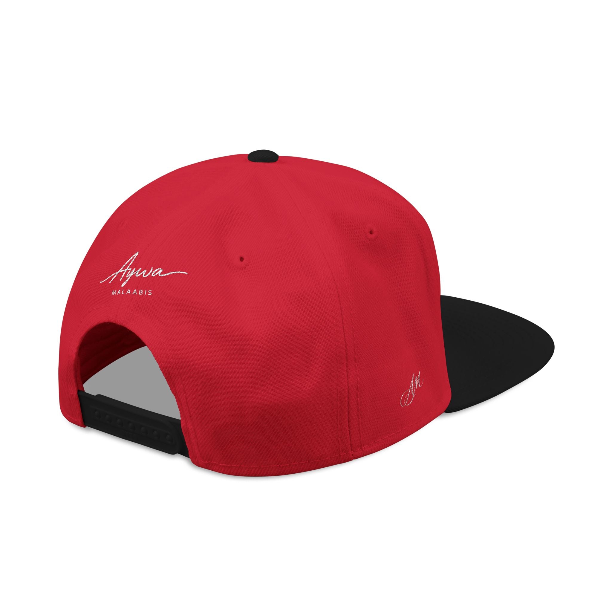 Aywa Malaabis Snapback Hat — Embroidered 'Aywa' Streetwear Cap
