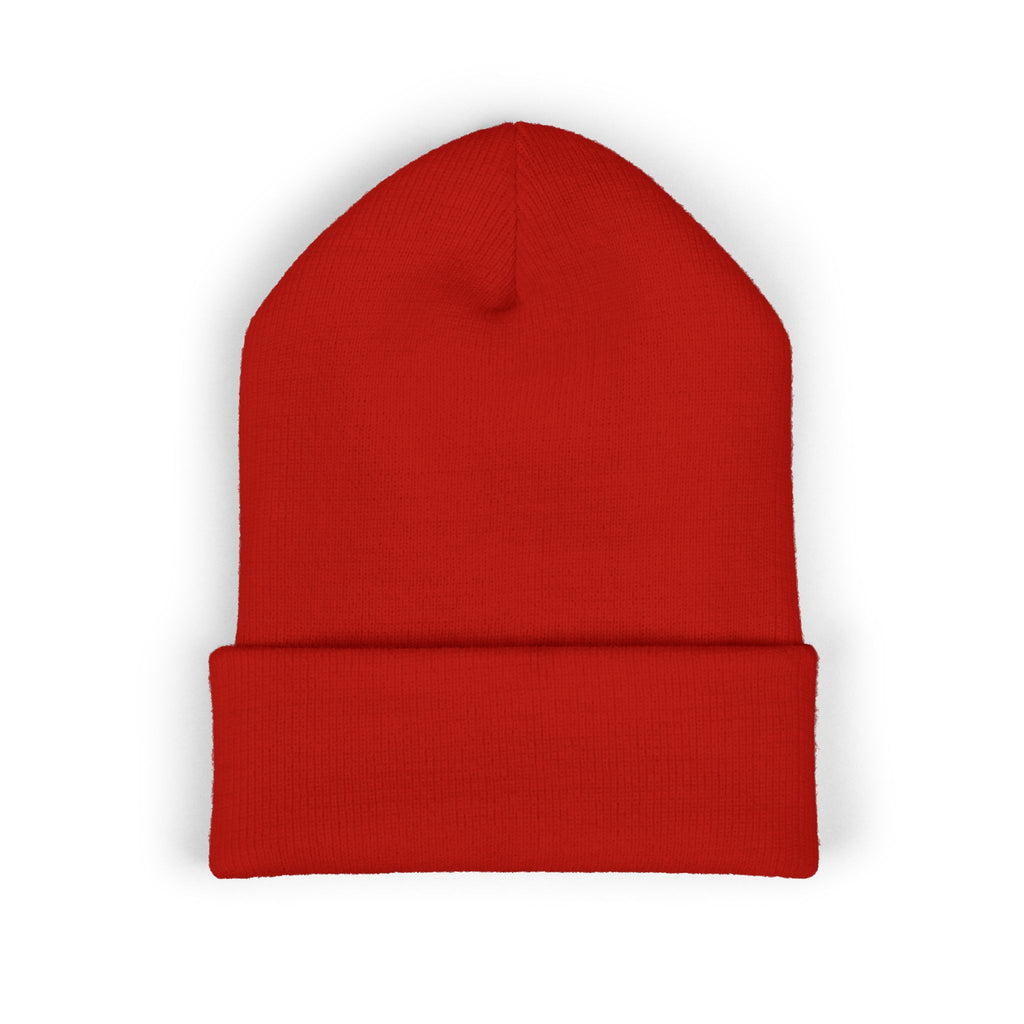 Aywa Malaabis Embroidered Beanie | Classic Cuffed Knit Hat | Minimal Streetwear Winter Cap