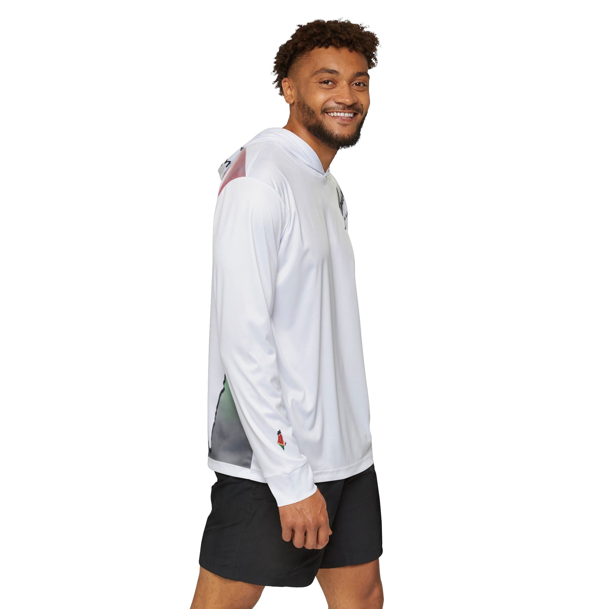 Aywa Malaabis - Aywa's Aqua Waves Sports Hoodie - Regular Black Font