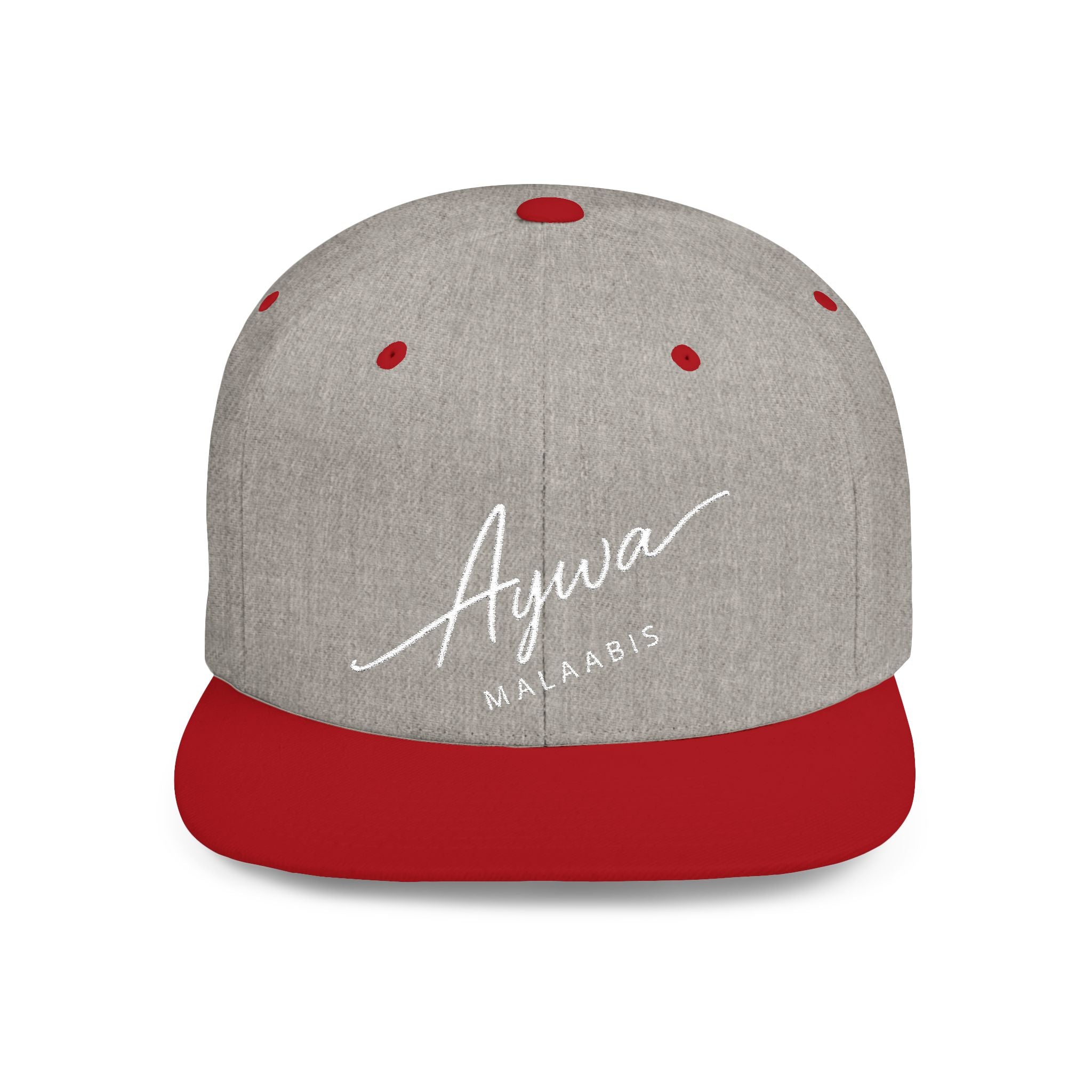Aywa Snapback Hat — Flat Bill Cap
