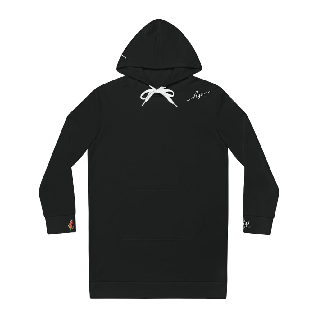 Aywa Malaabis - Aywa's Oversized Hoodie Dress - Small White Font