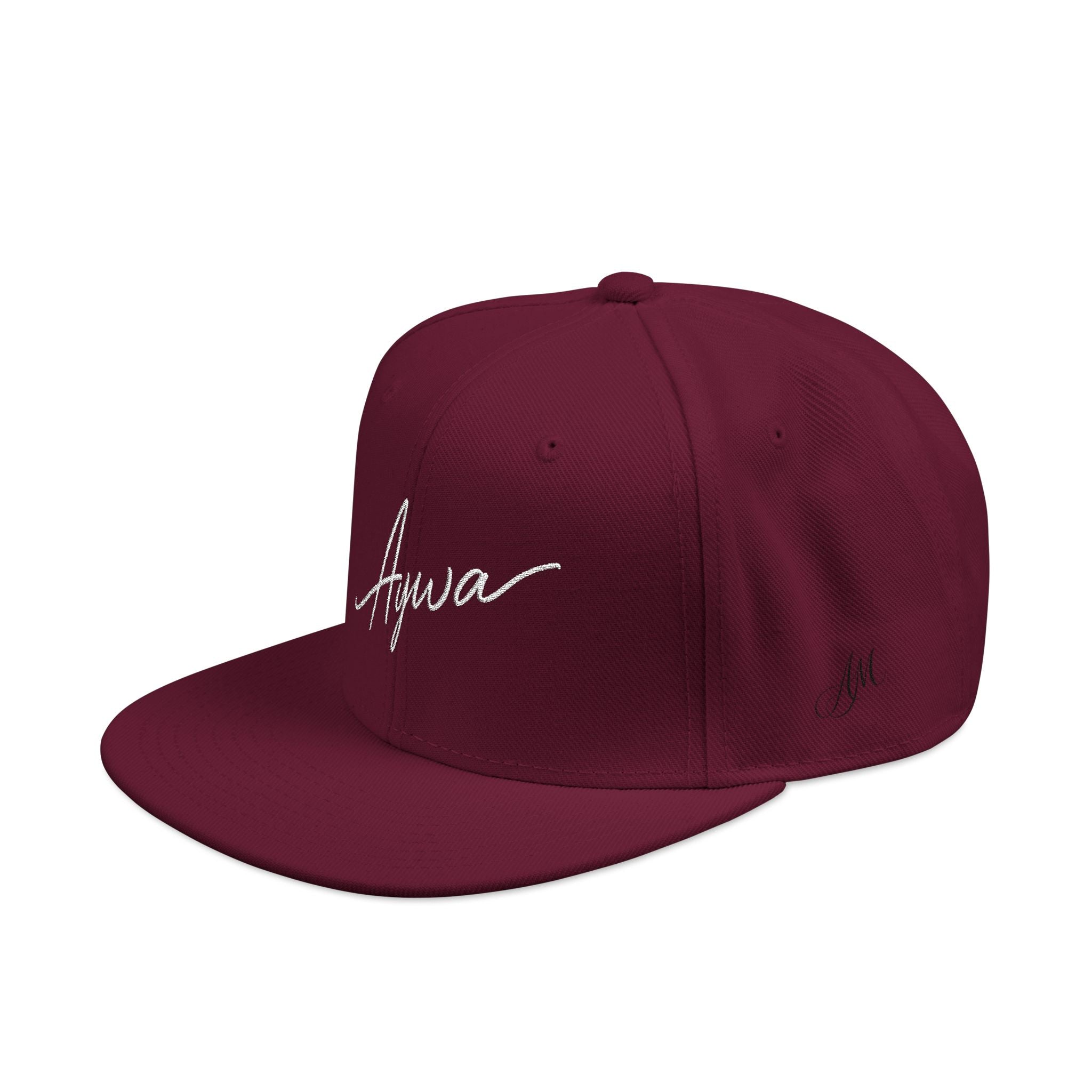 Aywa Malaabis Snapback Hat — Embroidered 'Aywa' Streetwear Cap