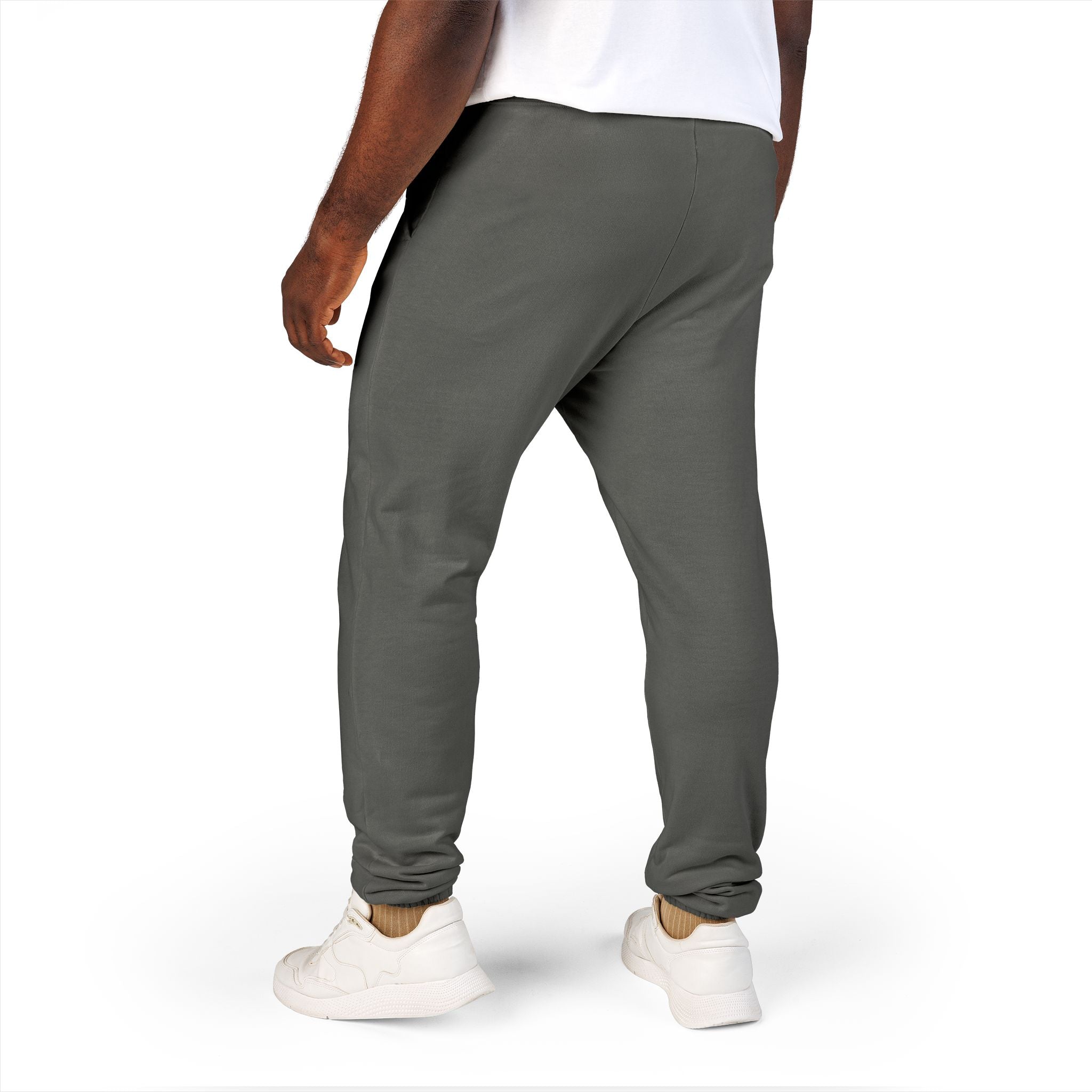 Aywa Joggers — "Amor" Script Graphic Fleece Sweatpants