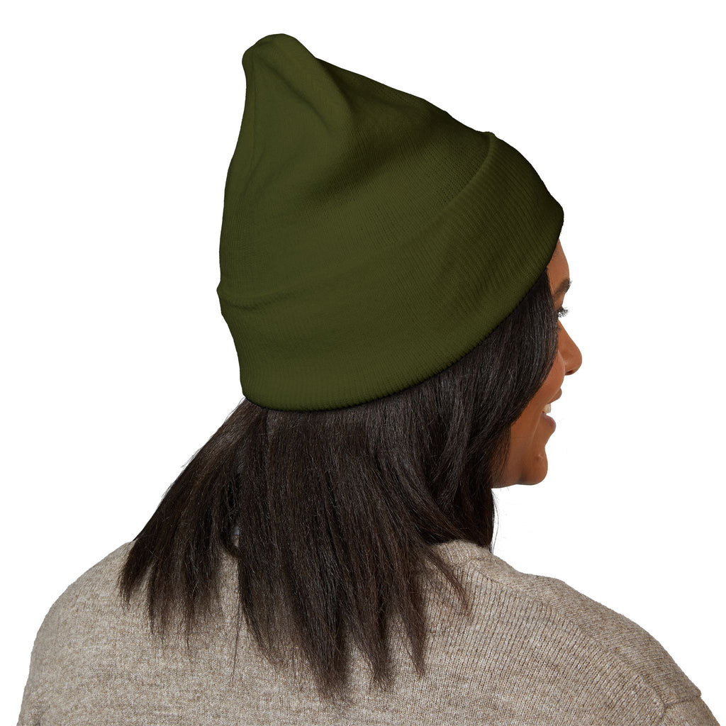 Aywa Malaabis Embroidered Beanie | Classic Cuffed Knit Hat | Minimal Streetwear Winter Cap