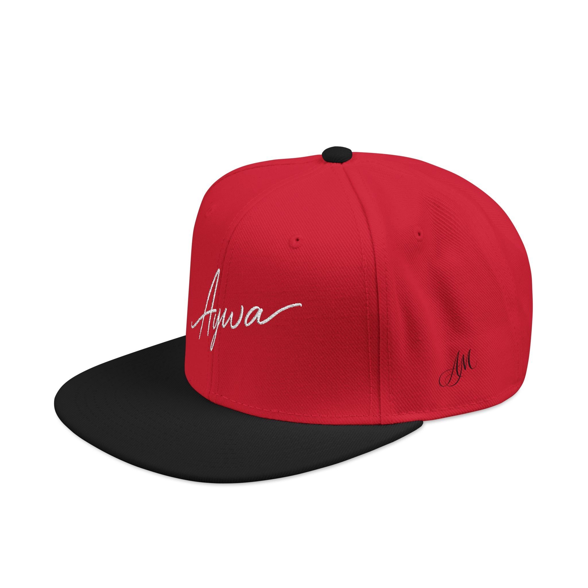 Aywa Malaabis Snapback Hat — Embroidered 'Aywa' Streetwear Cap