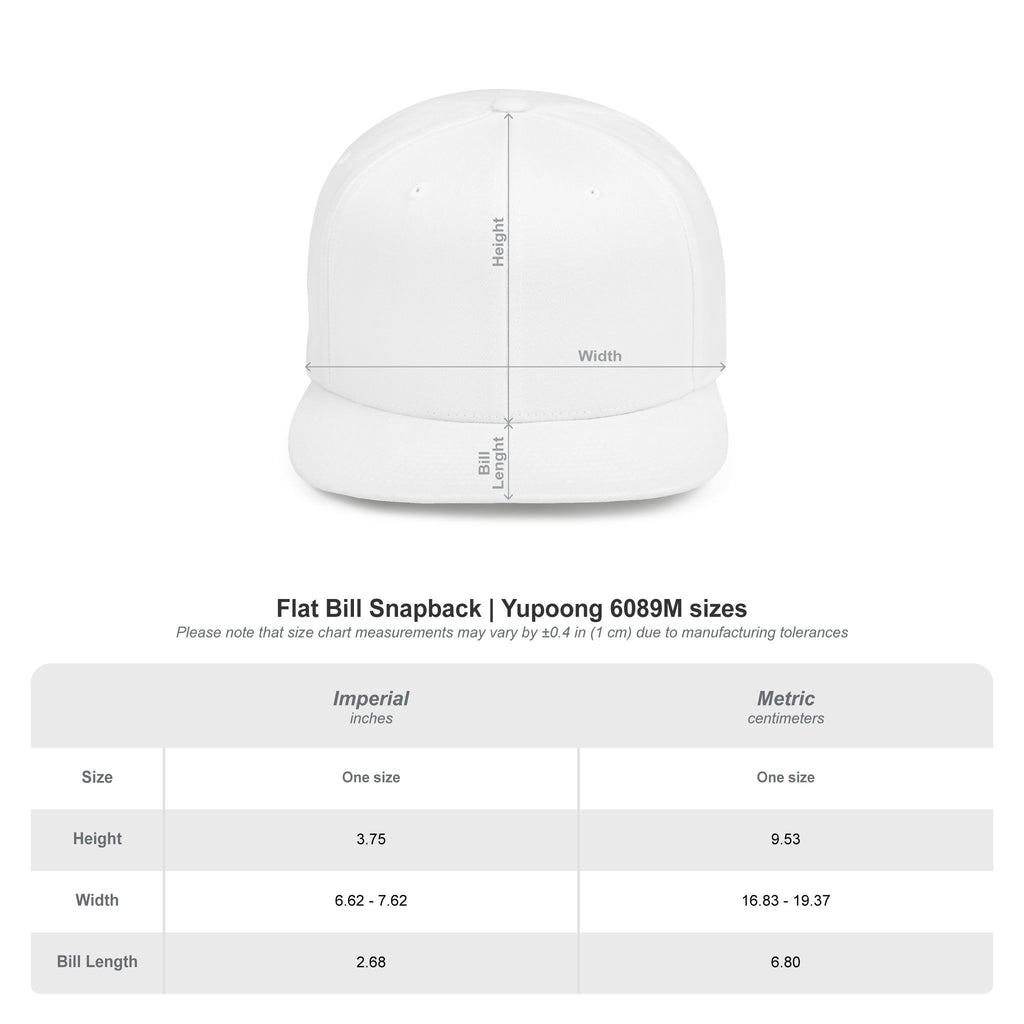 Aywa Snapback Hat — Flat Bill Cap