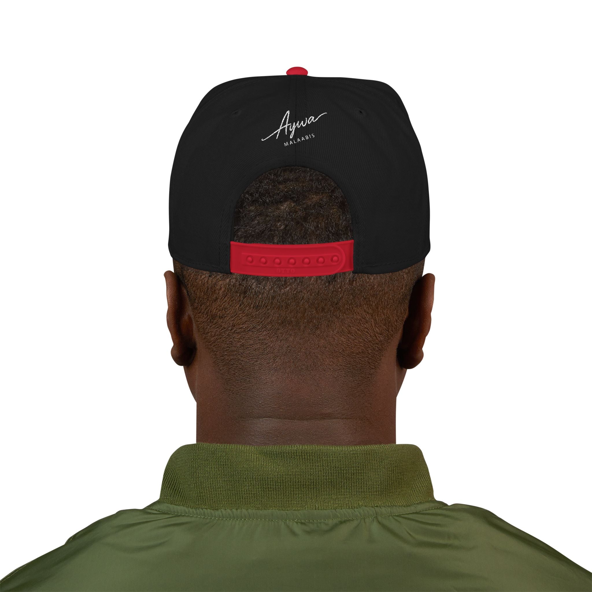 Aywa Malaabis Snapback Hat — Embroidered 'Aywa' Streetwear Cap
