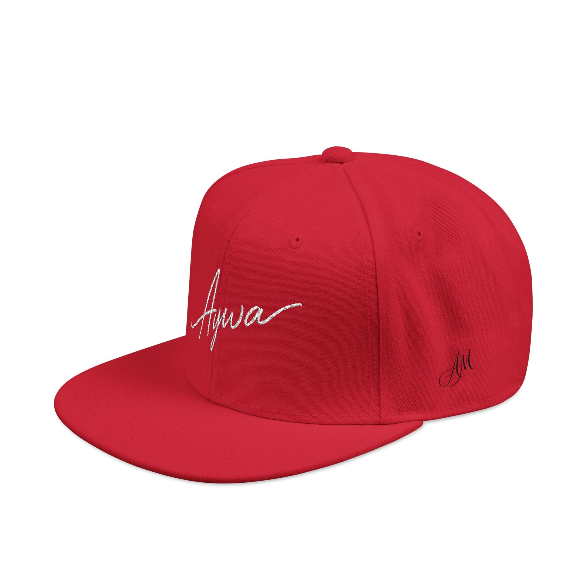 Aywa Malaabis Snapback Hat — Embroidered 'Aywa' Streetwear Cap