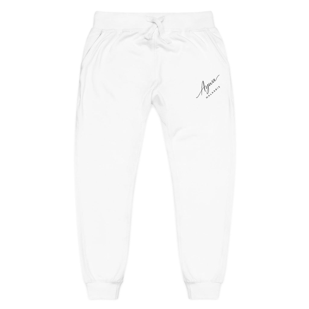 Embroidered Aywa Malaabis Fleece Sweatpants — Cozy Womens/Mens Joggers