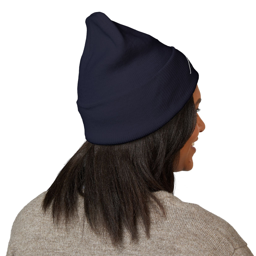Aywa Malaabis Embroidered Beanie | Classic Cuffed Knit Hat | Minimal Streetwear Winter Cap