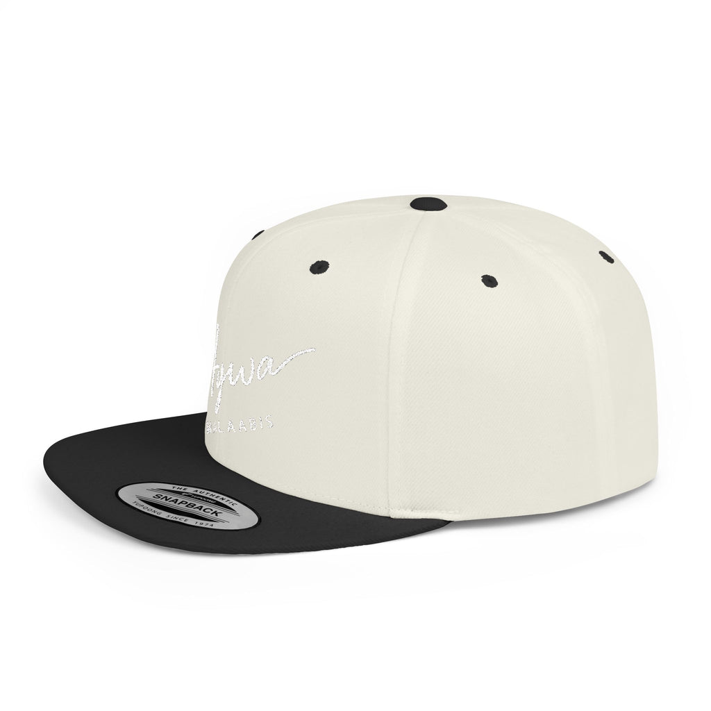 Aywa Snapback Hat — Flat Bill Cap