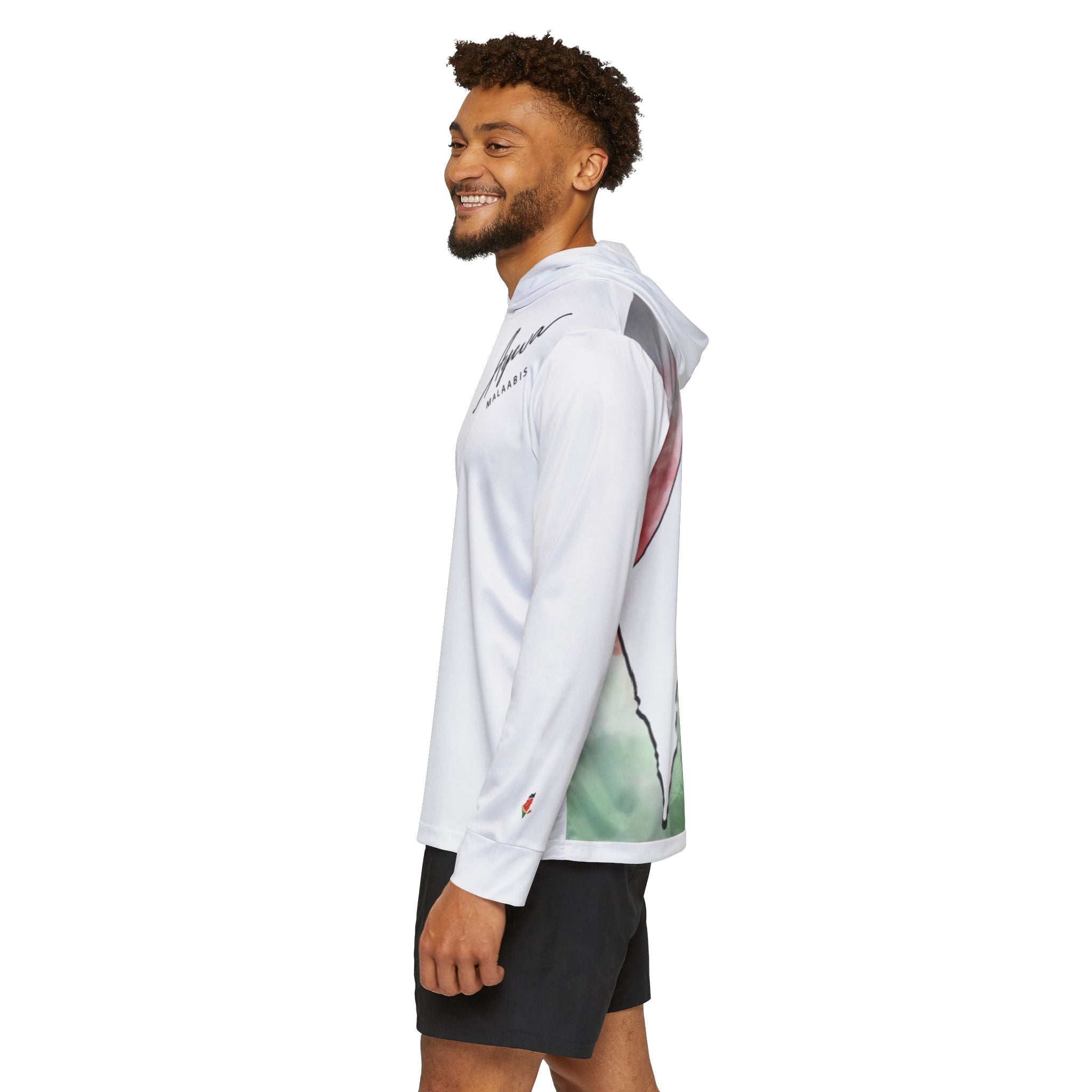 Aywa Malaabis - Aywa's Aqua Waves Sports Hoodie - Regular Black Font