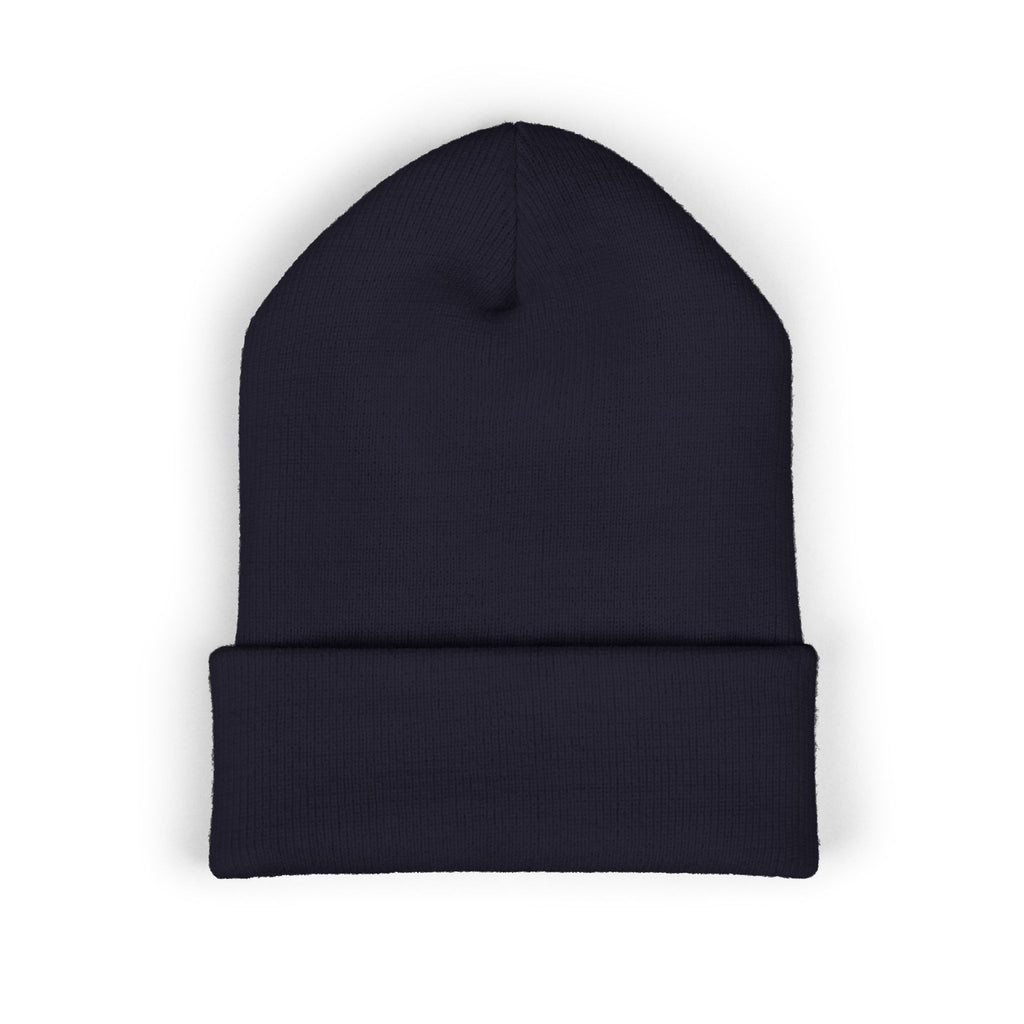 Aywa Malaabis Embroidered Beanie | Classic Cuffed Knit Hat | Minimal Streetwear Winter Cap