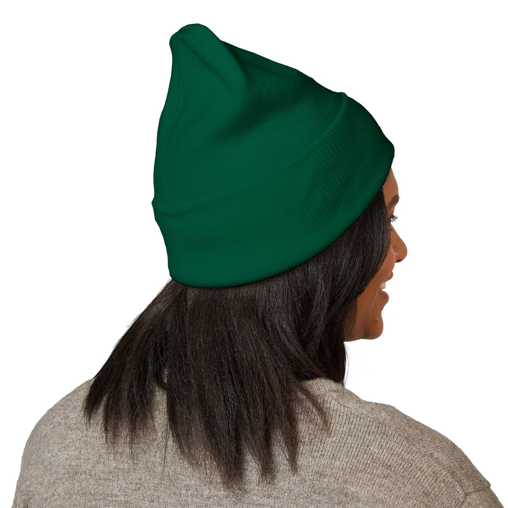 Aywa Malaabis Embroidered Beanie | Classic Cuffed Knit Hat | Minimal Streetwear Winter Cap