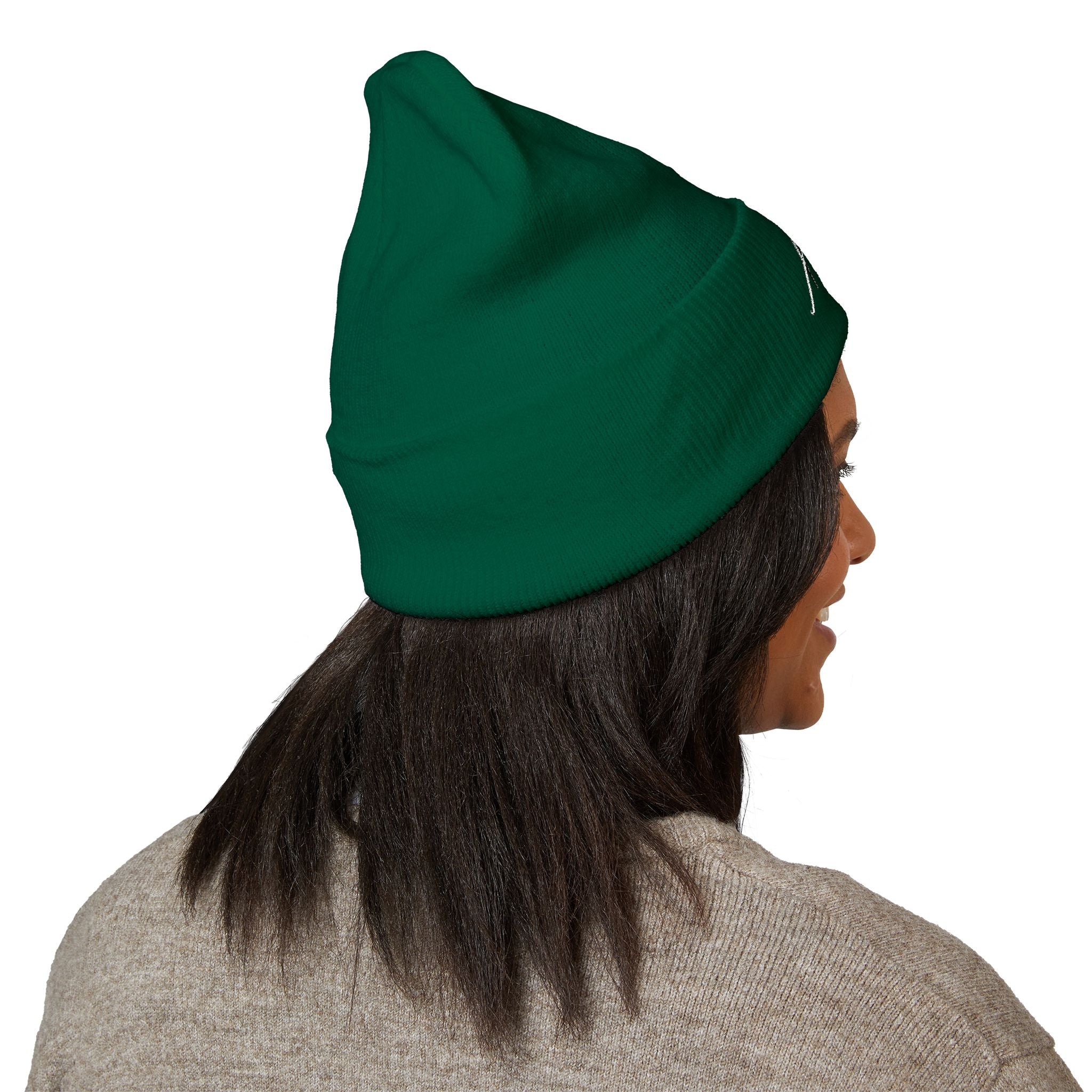Aywa Malaabis Embroidered Beanie | Classic Cuffed Knit Hat | Minimal Streetwear Winter Cap