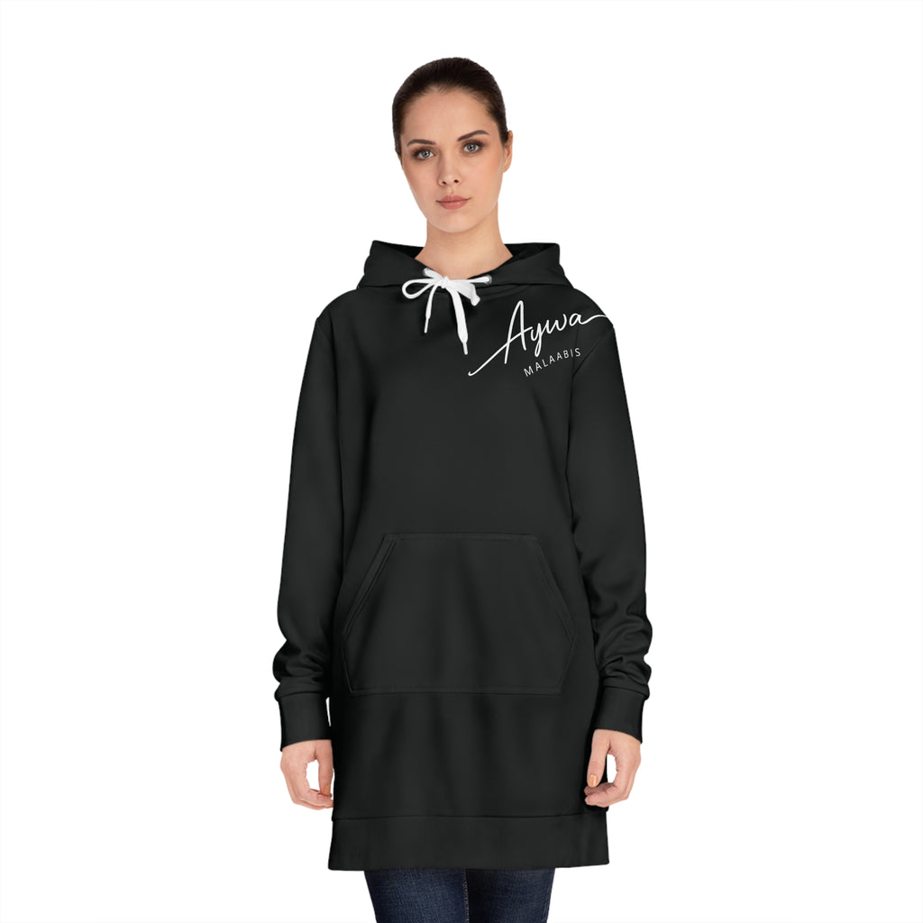 Aywa Malaabis - Aywa's Oversized Hoodie Dress - Regular White Font