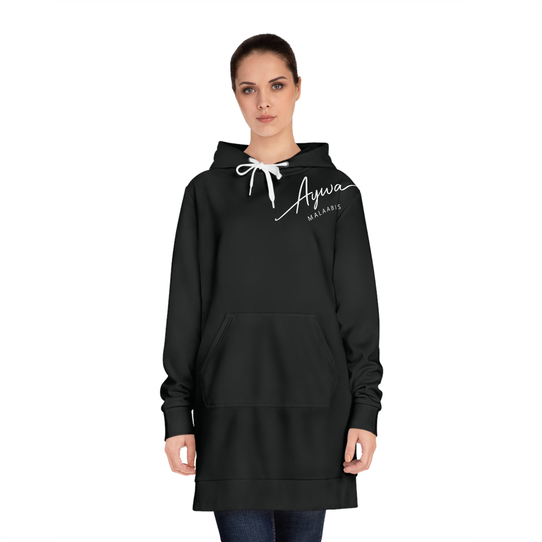Aywa Malaabis - Aywa's Oversized Hoodie Dress - Regular White Font