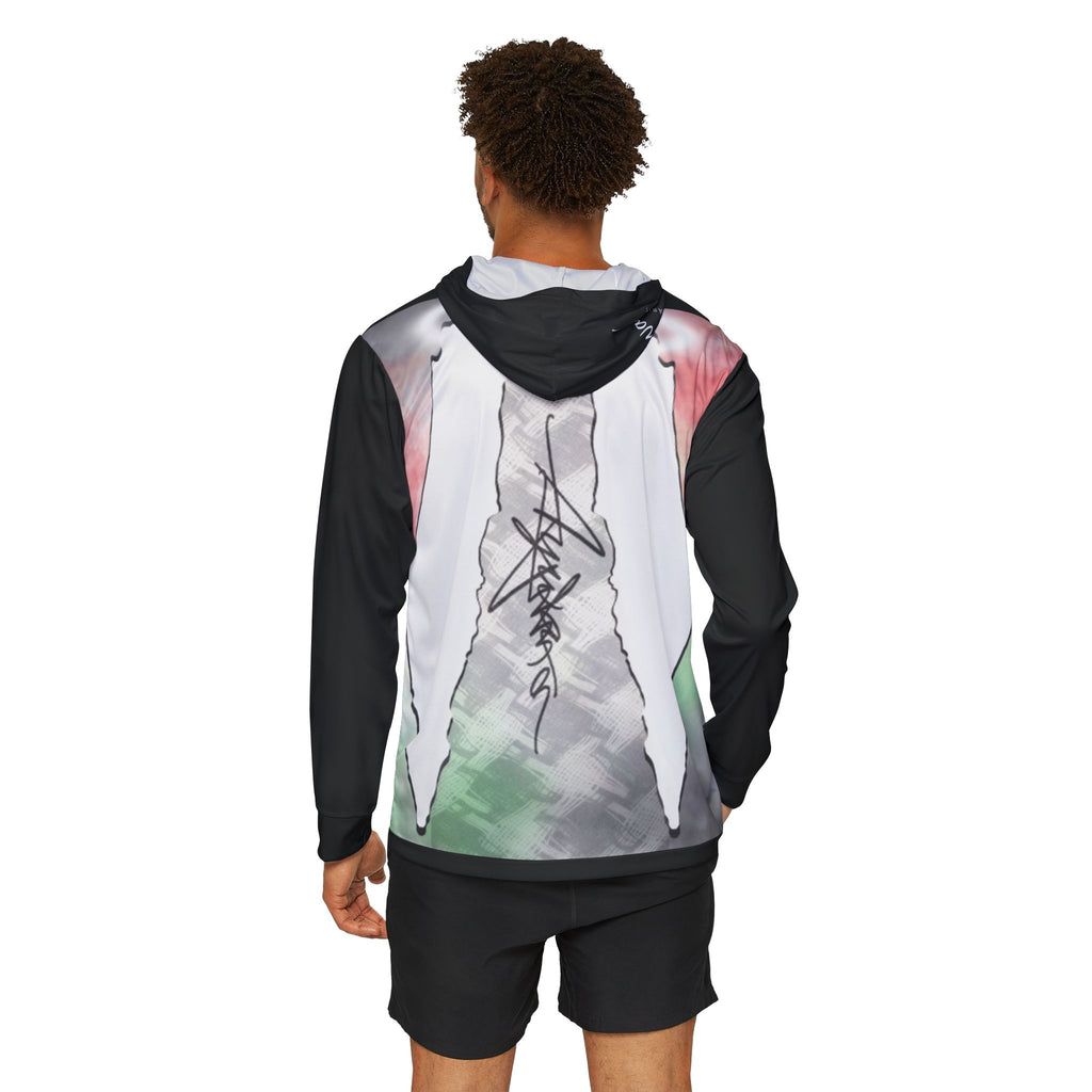 Aywa Malaabis - Aywa's Aqua Waves Sports Hoodie - Small White Font