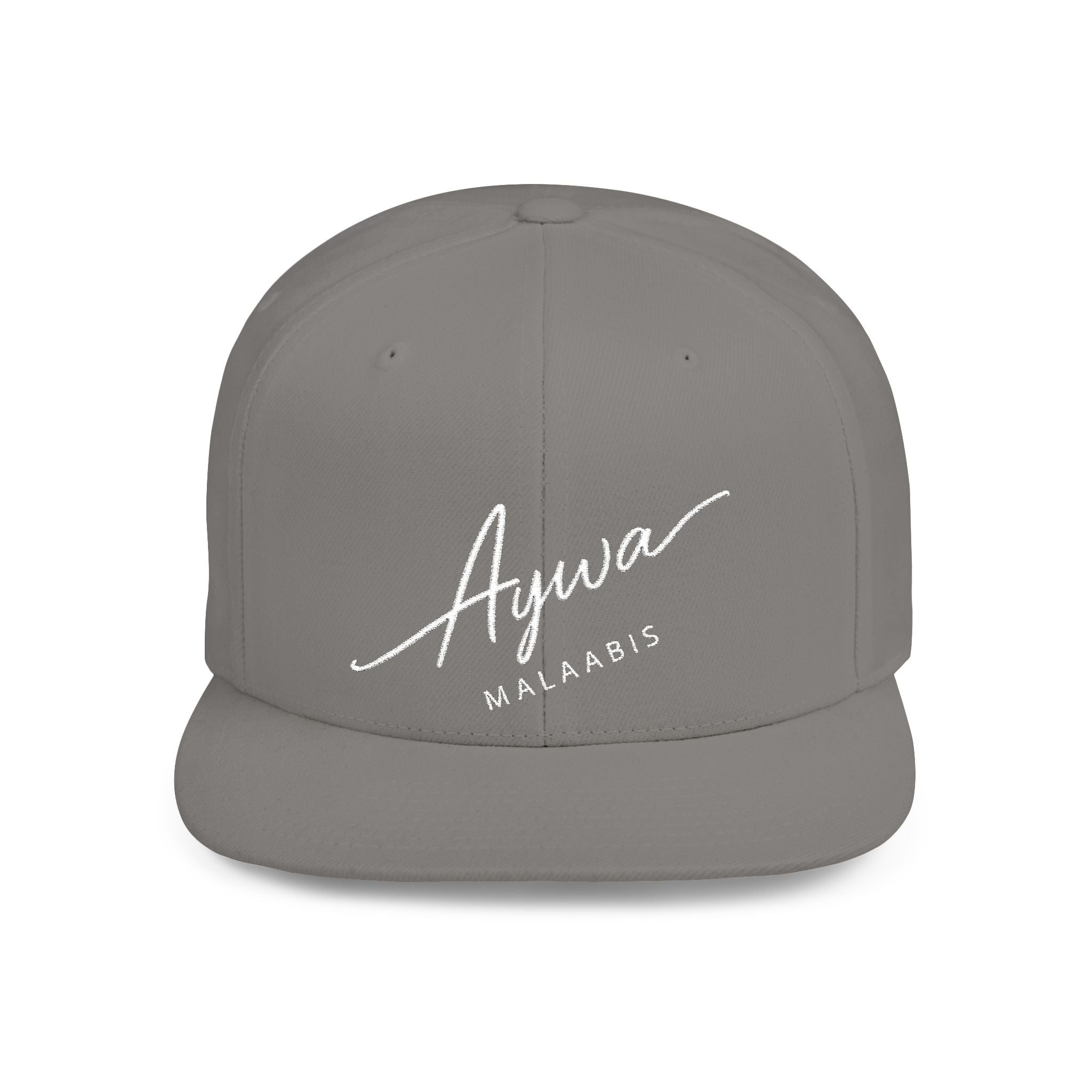 Aywa Snapback Hat — Flat Bill Cap