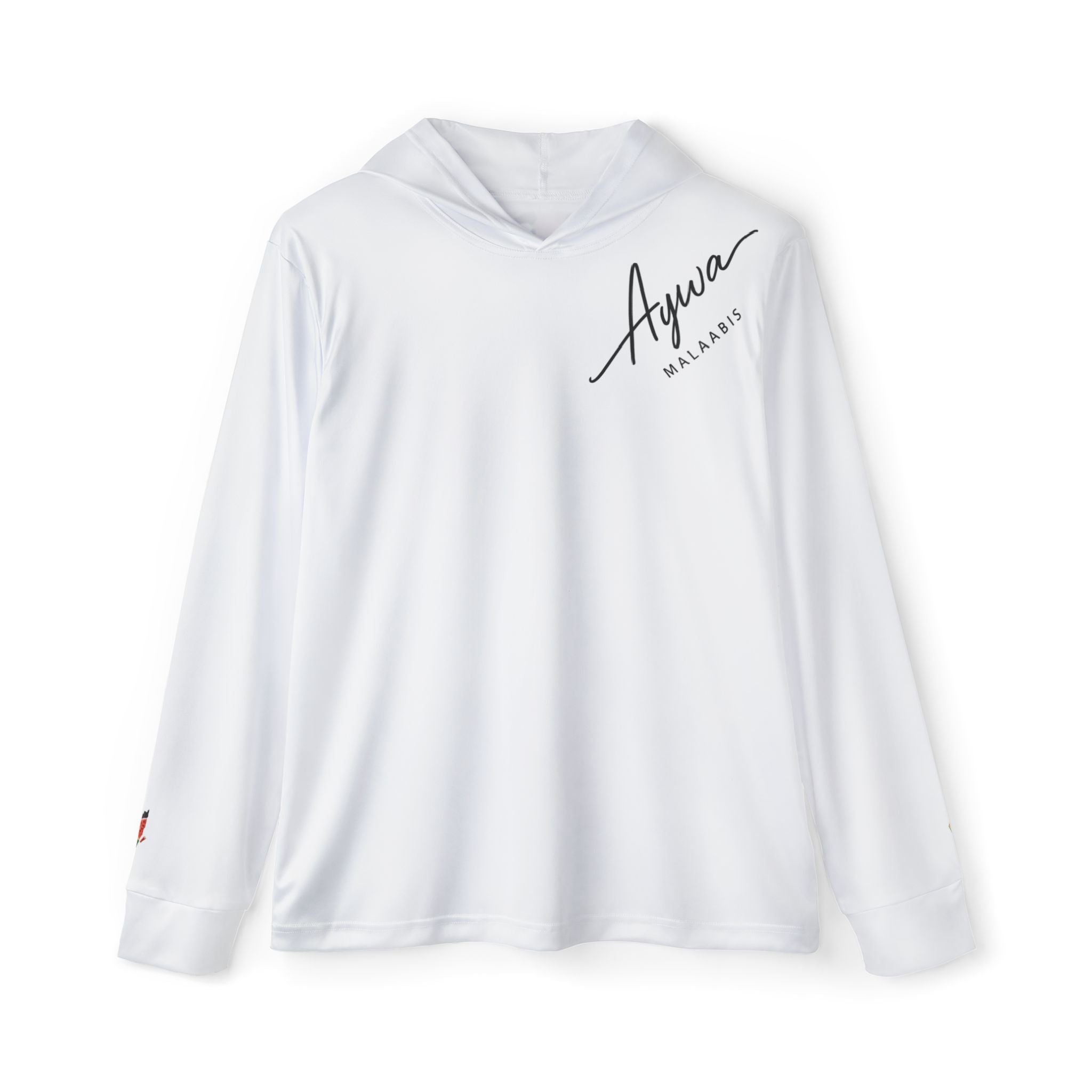 Aywa Malaabis - Aywa's Aqua Waves Sports Hoodie - Regular Black Font