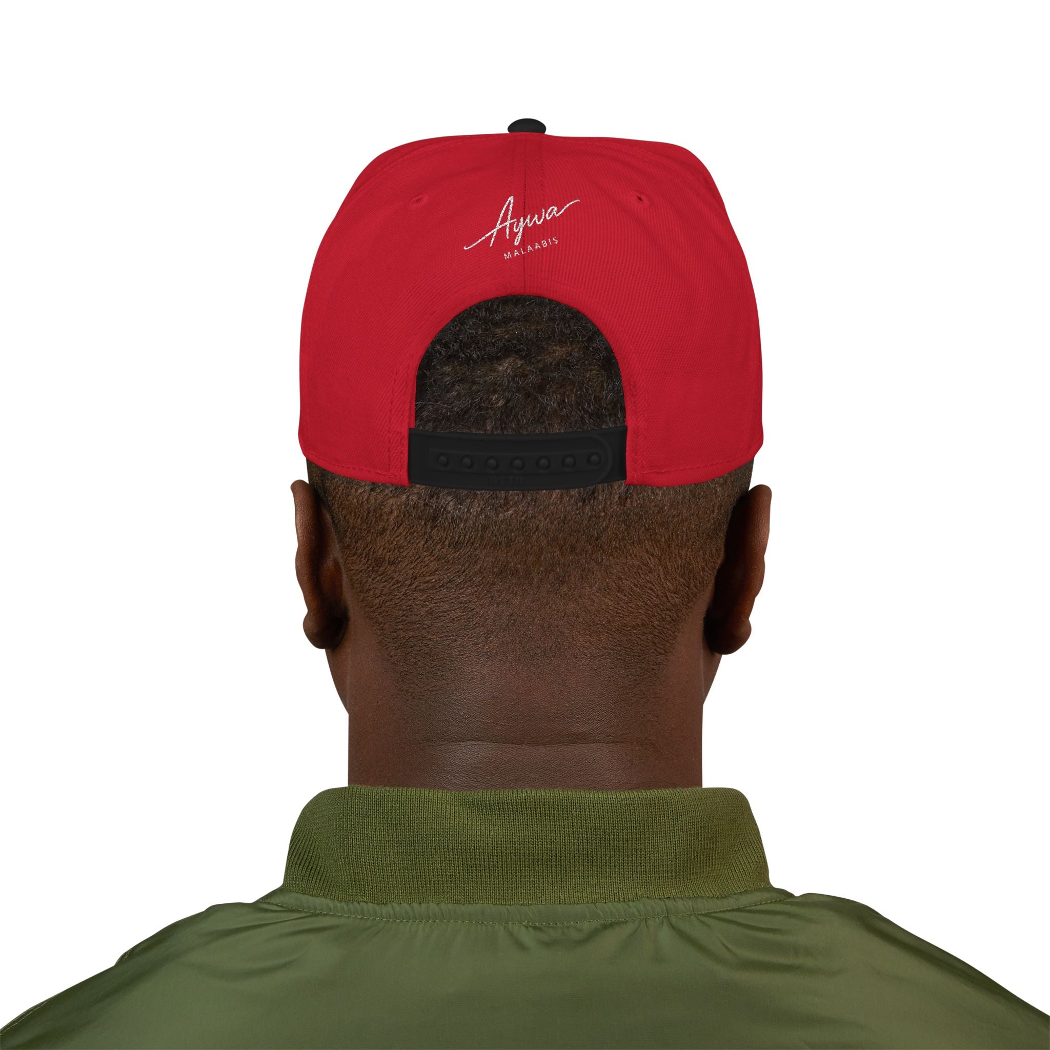Aywa Malaabis Snapback Hat — Embroidered 'Aywa' Streetwear Cap