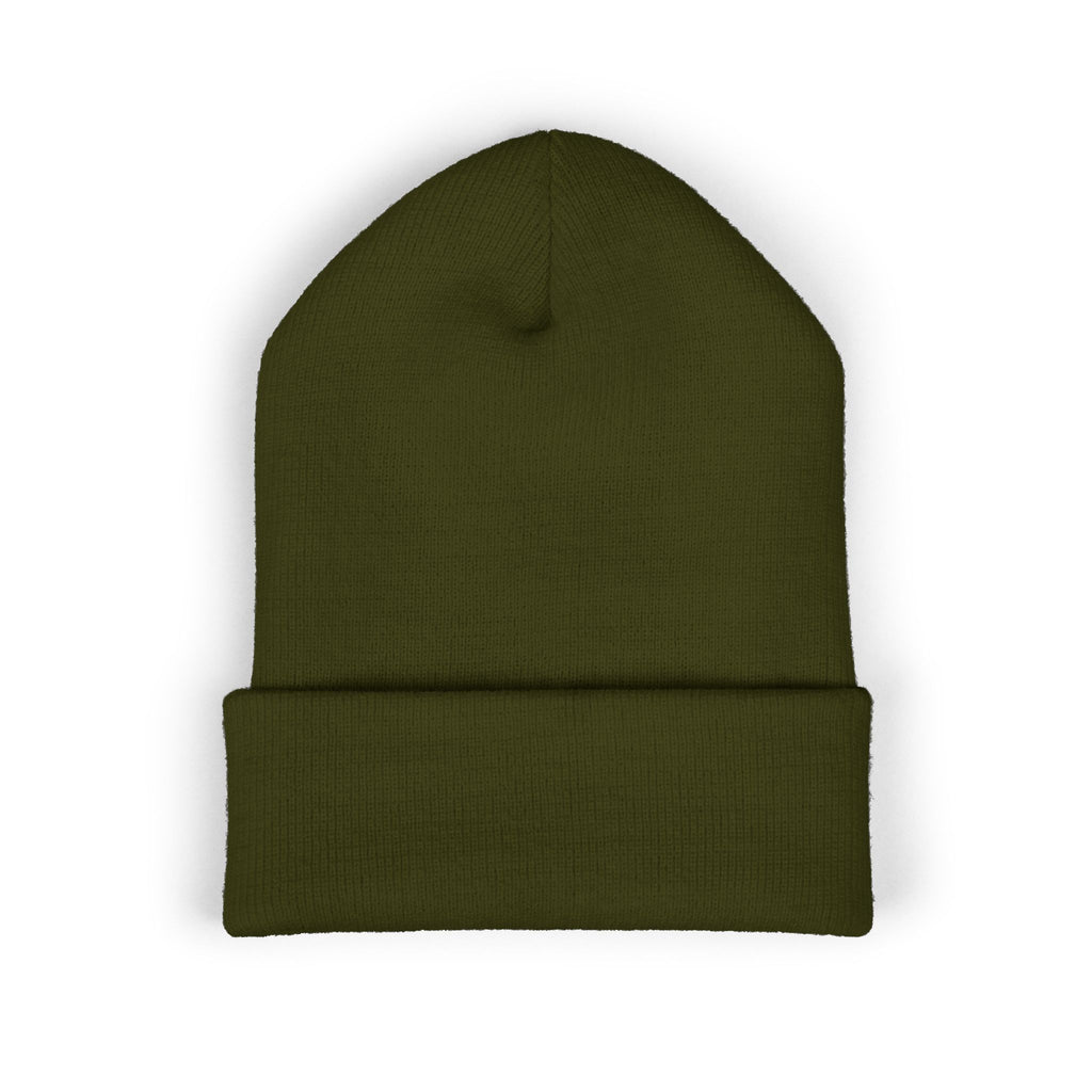 Aywa Malaabis Embroidered Beanie | Classic Cuffed Knit Hat | Minimal Streetwear Winter Cap