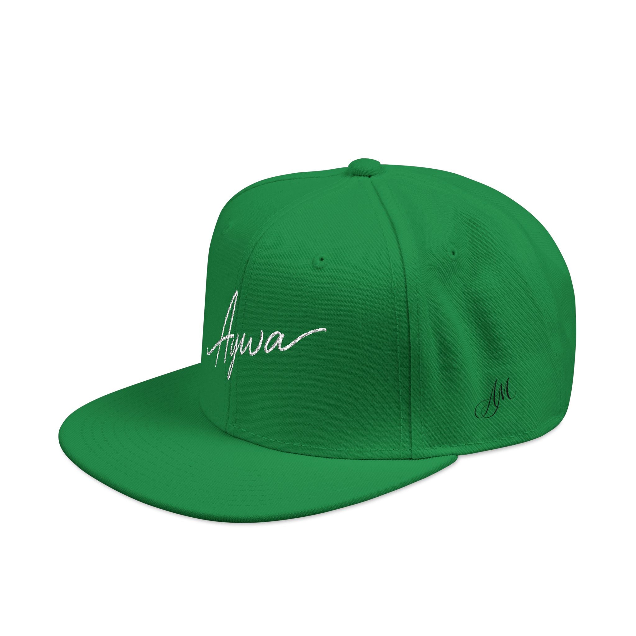 Aywa Malaabis Snapback Hat — Embroidered 'Aywa' Streetwear Cap