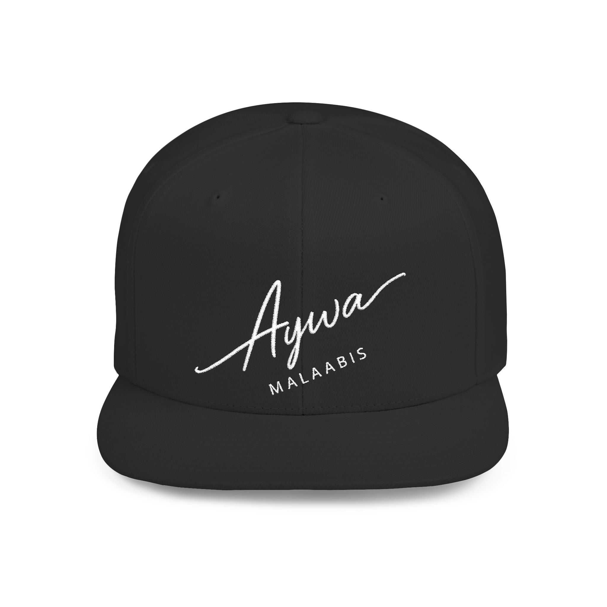 Aywa Snapback Hat — Flat Bill Cap