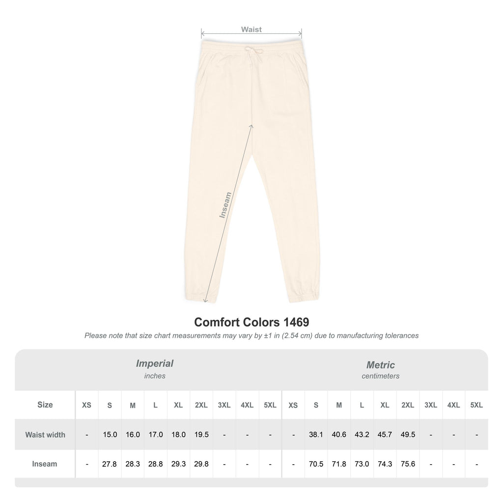 Aywa Joggers — "Amor" Script Graphic Fleece Sweatpants