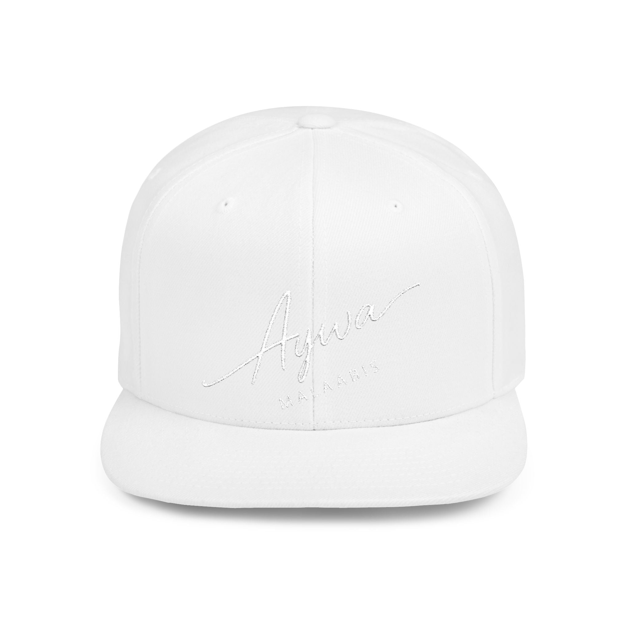 Aywa Snapback Hat — Flat Bill Cap