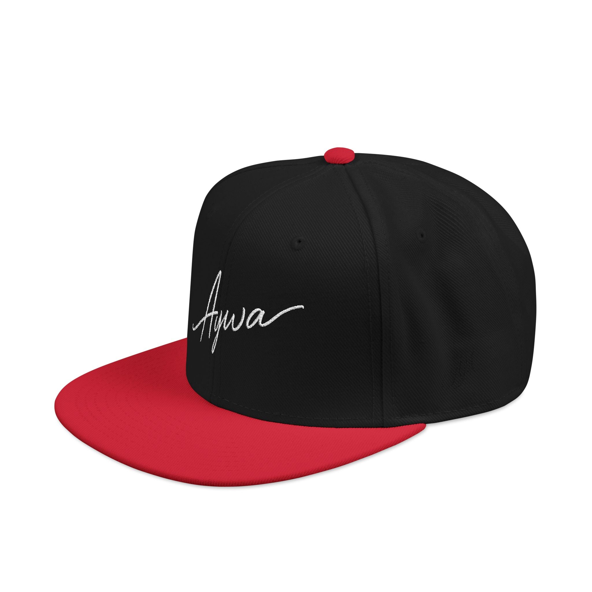 Aywa Malaabis Snapback Hat — Embroidered 'Aywa' Streetwear Cap