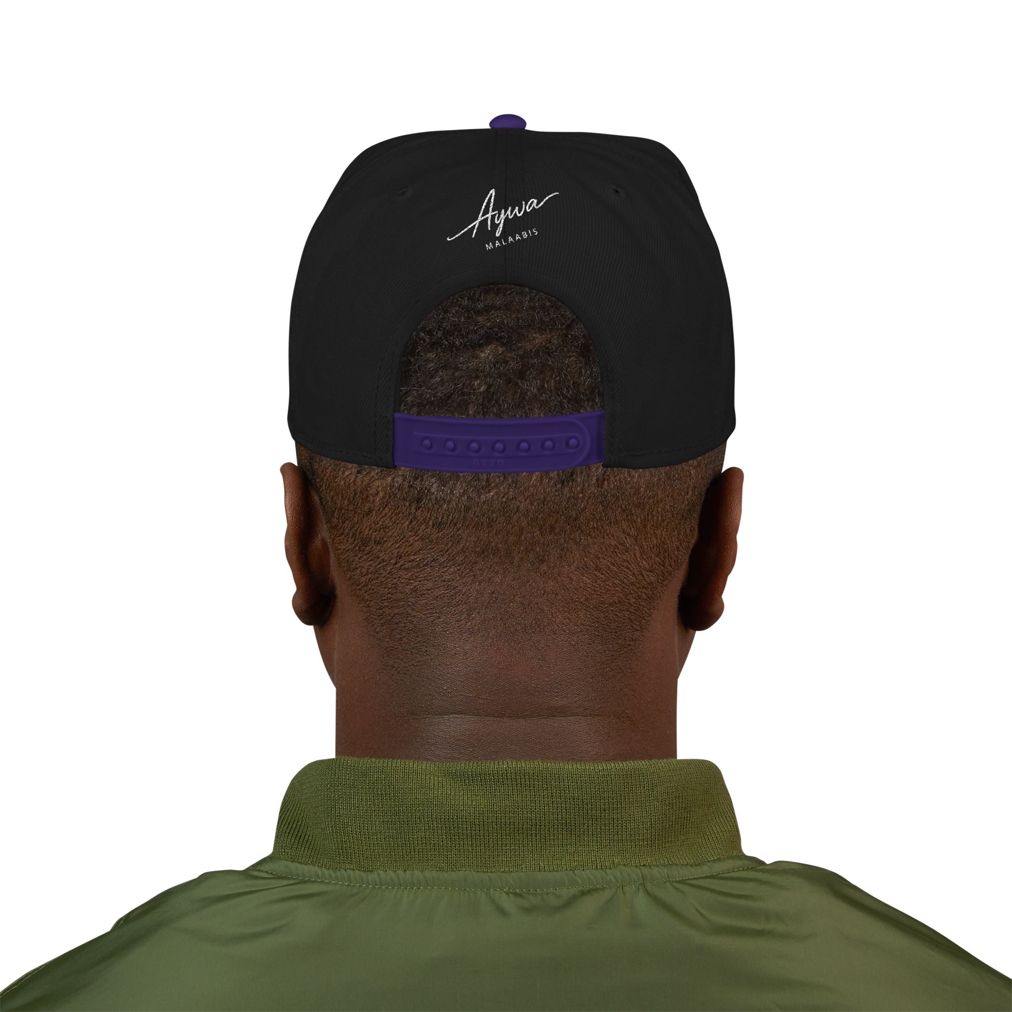 Aywa Malaabis Snapback Hat — Embroidered 'Aywa' Streetwear Cap
