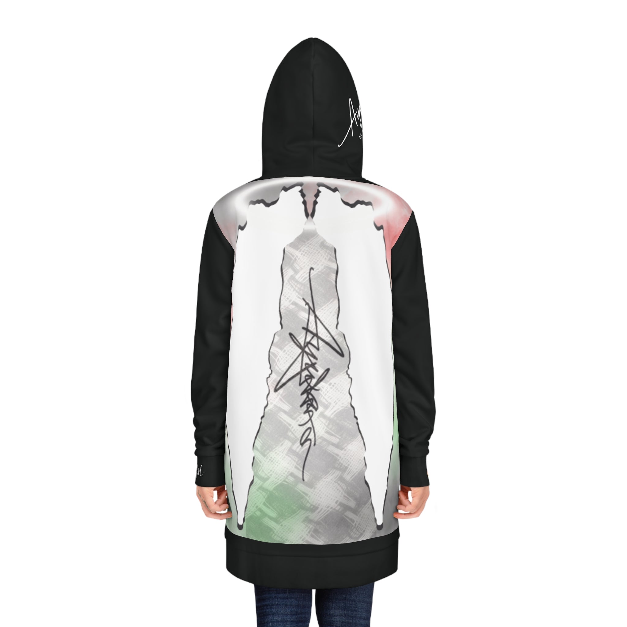 Aywa Malaabis - Aywa's Oversized Hoodie Dress - Small White Font