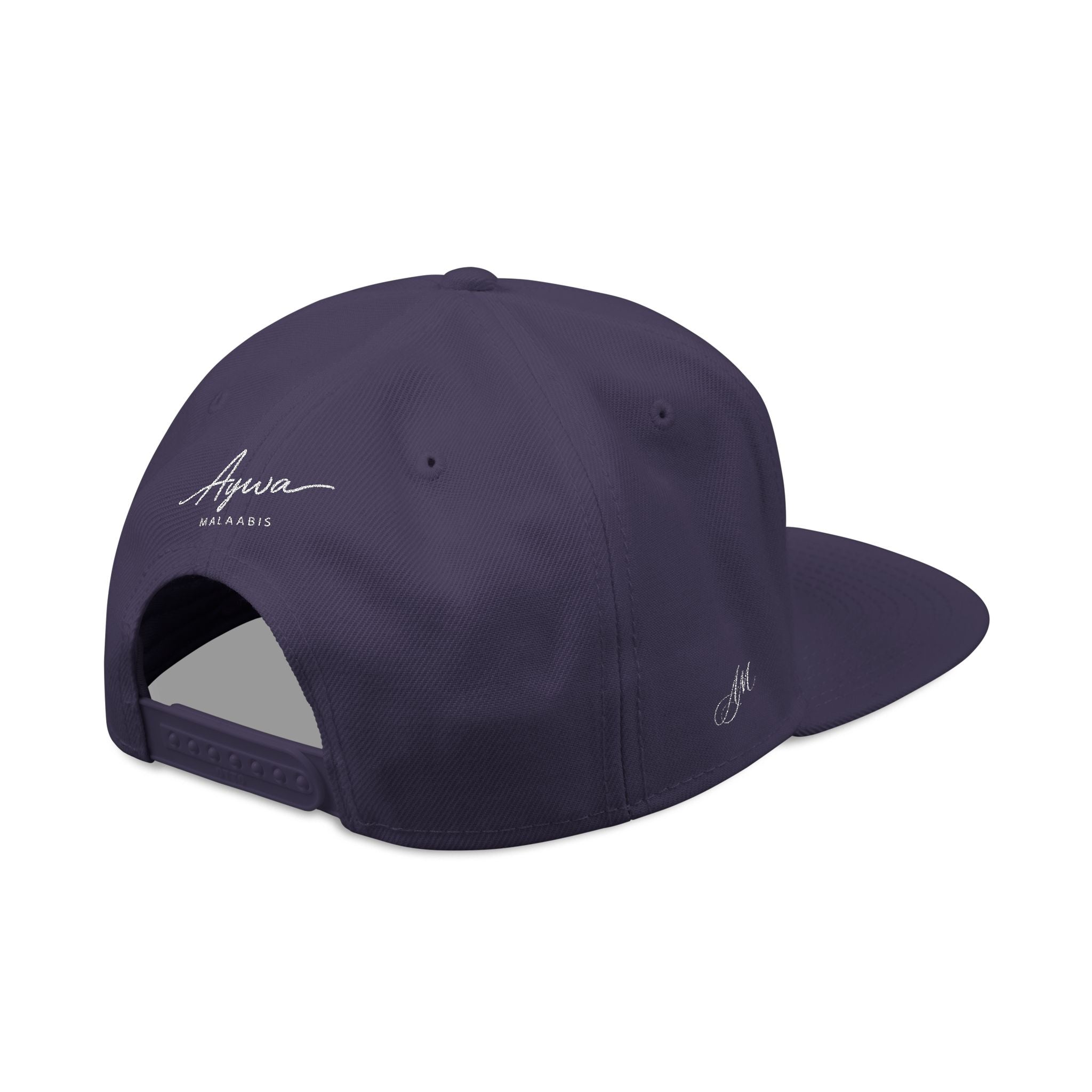 Aywa Malaabis Snapback Hat — Embroidered 'Aywa' Streetwear Cap